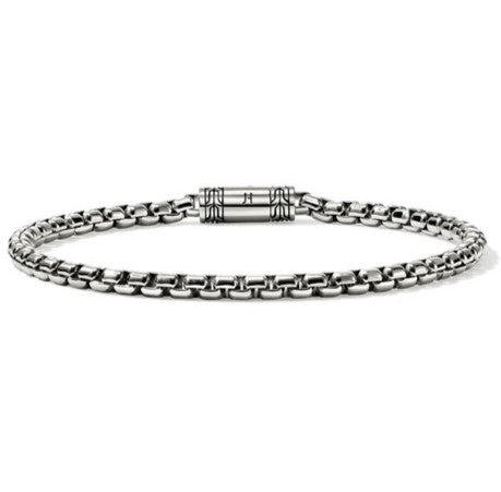 John Hardy Sterling Silver Box Chain Bracelet