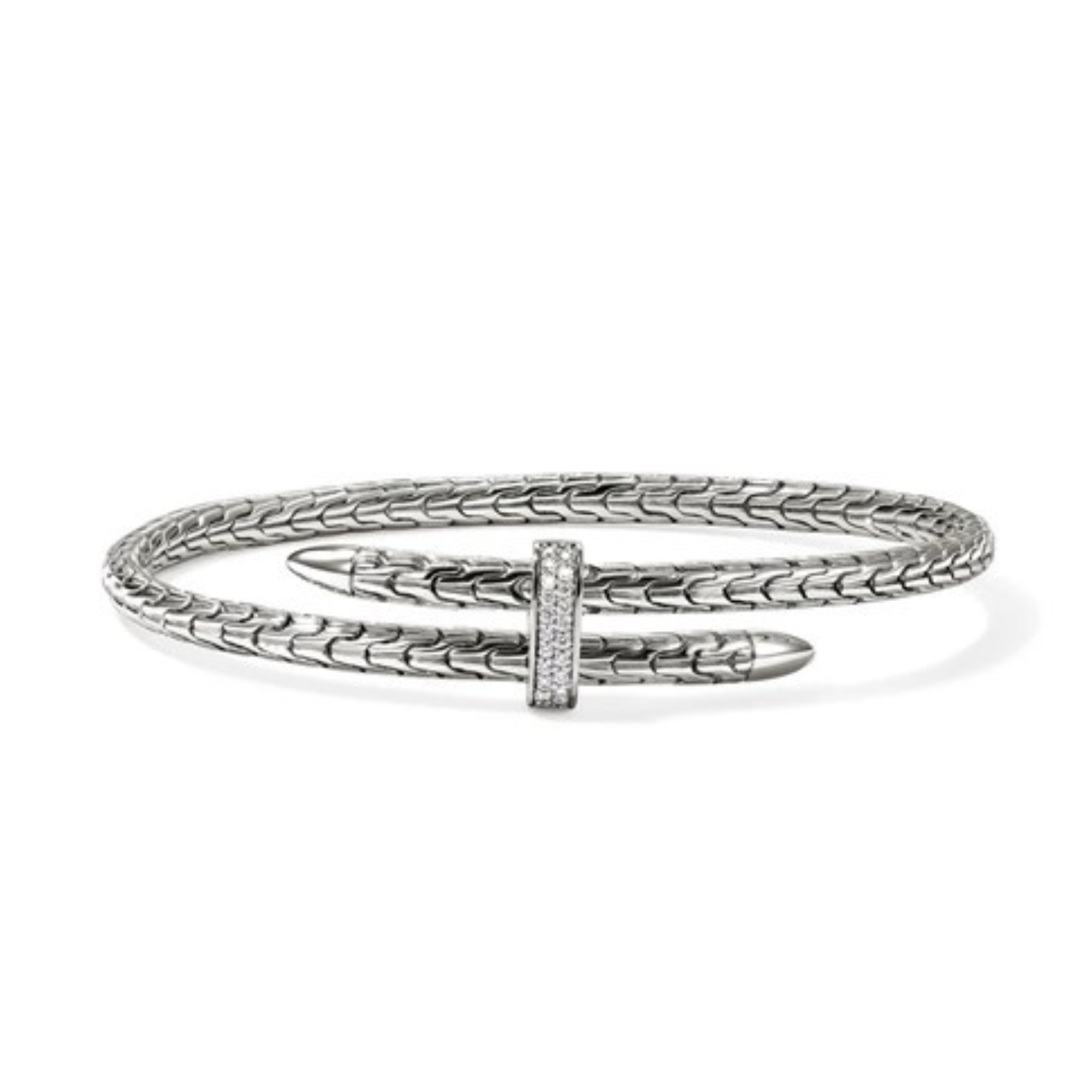 John Hardy 4mm Diamond Bypass Flex Cuff