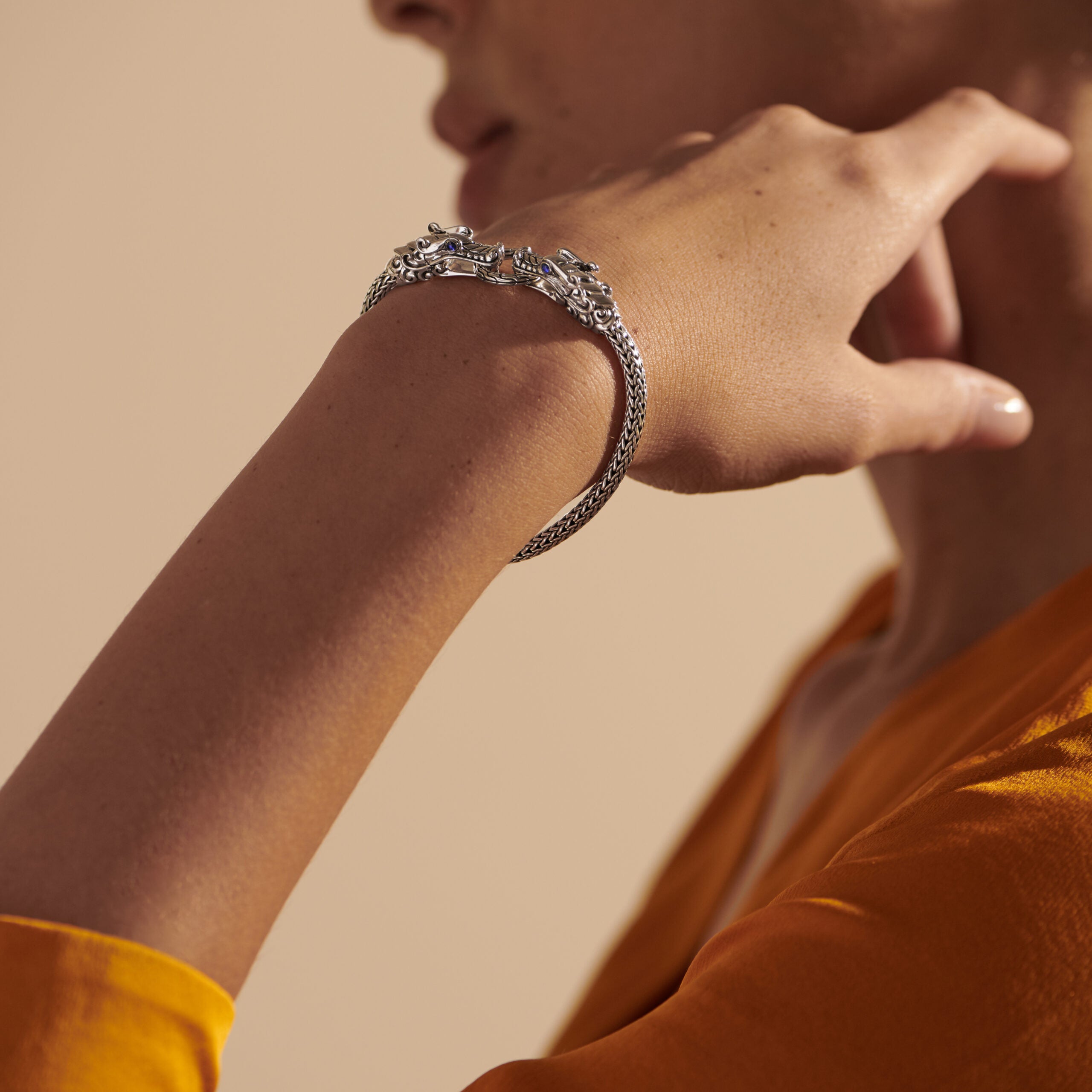 Double Dragon Head Bracelet