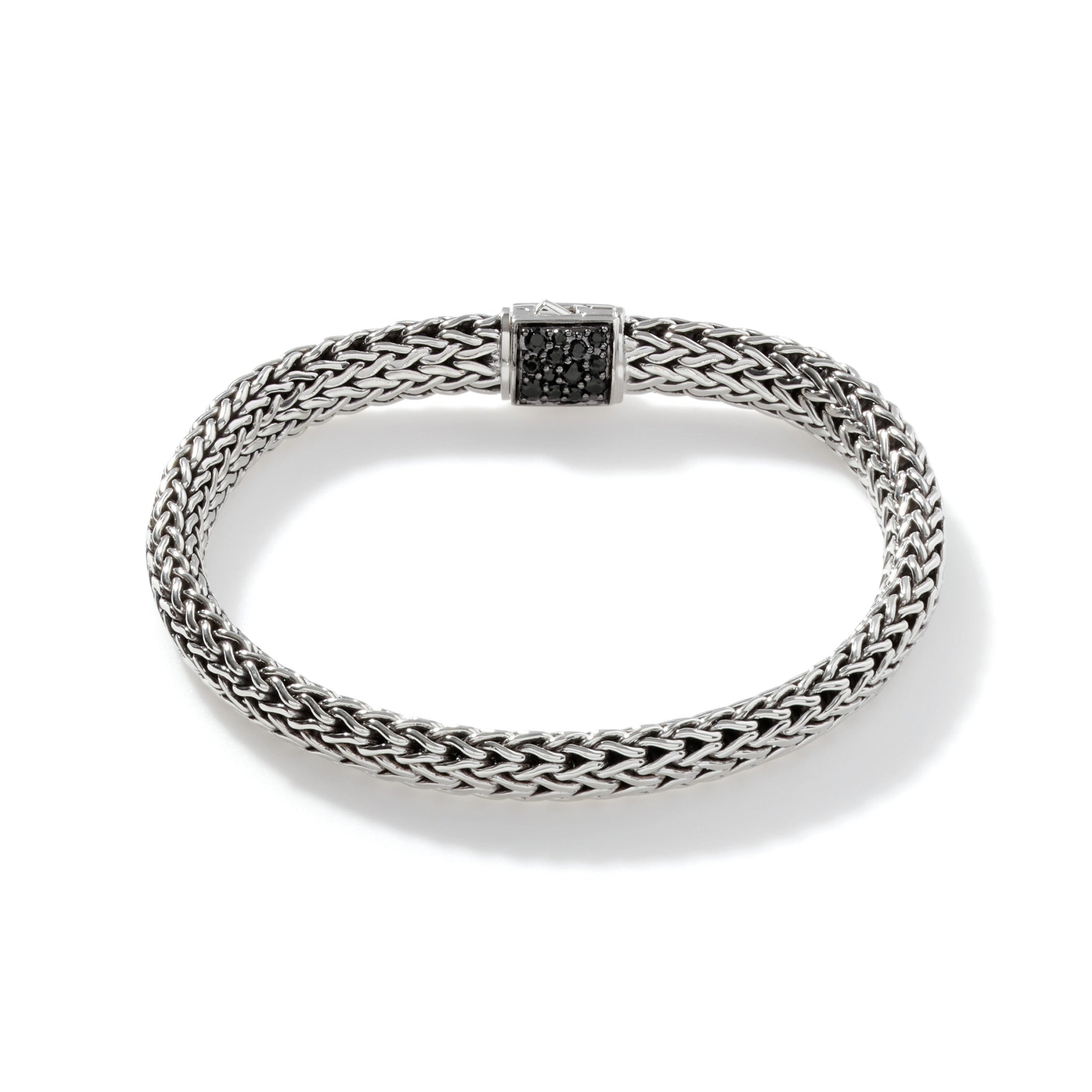 Classic Chain Black Sapphire and Amethyst Bracelet