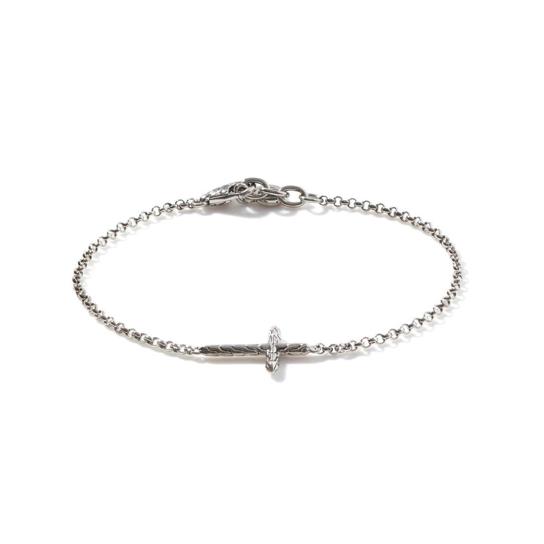 Classic Chain 2mm Mini Cross Bracelet