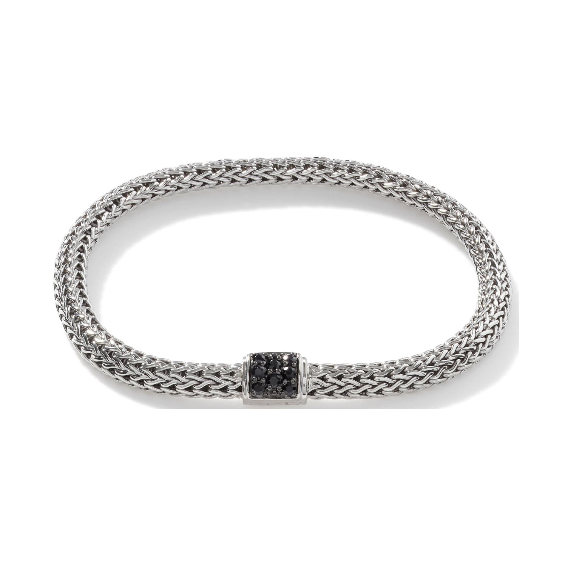 Extra Small Treated Black Sapphire Bracelet