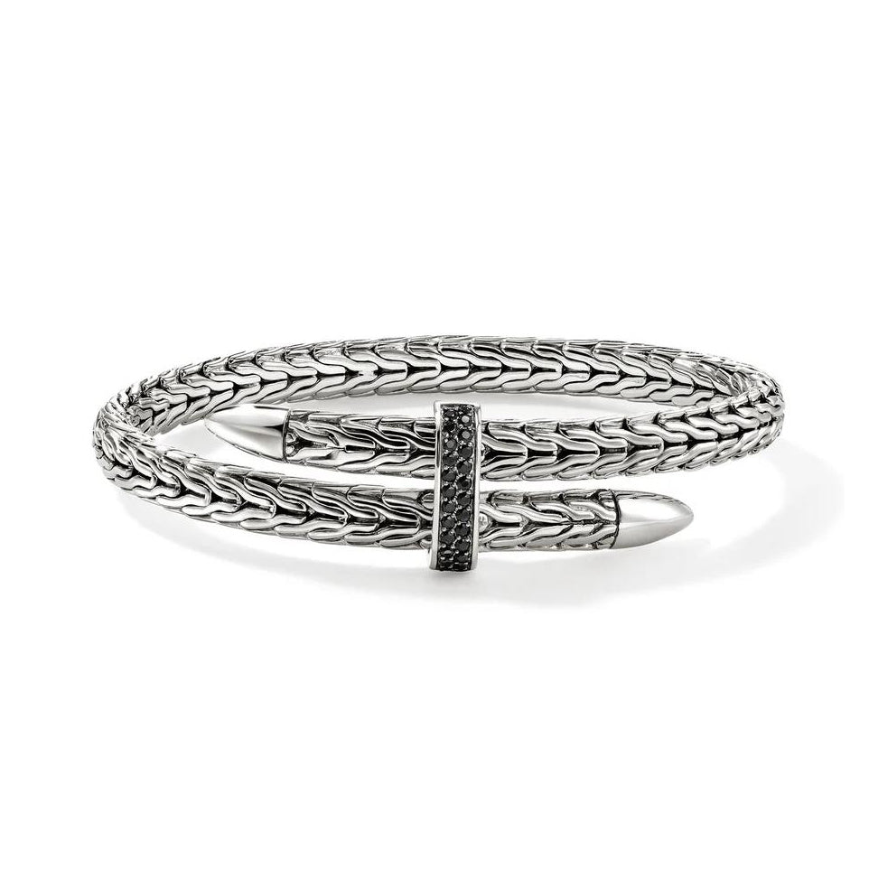 Black Sapphire Flex Cuff Bracelet