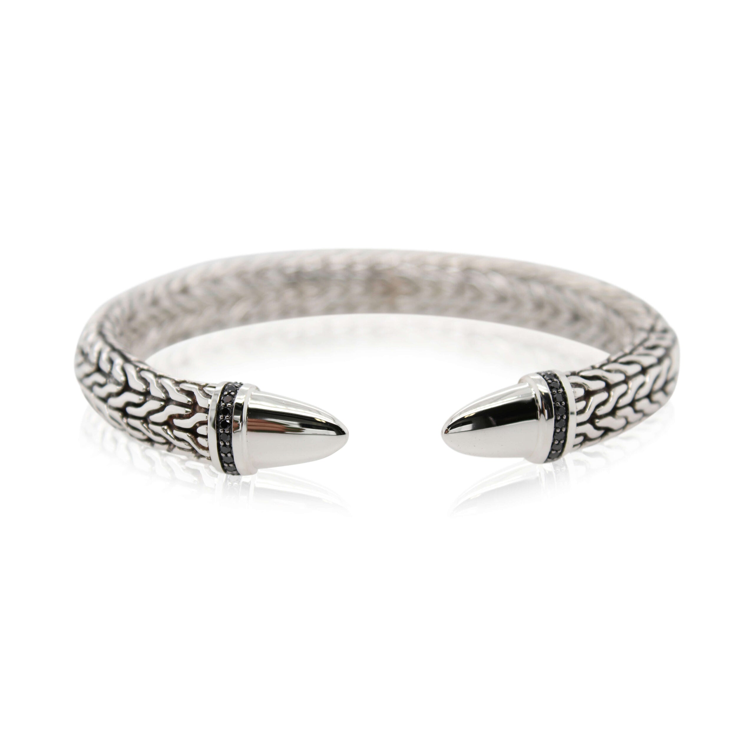 John Hardy Spear 50 Collection Treated Black Diamond Bracelet