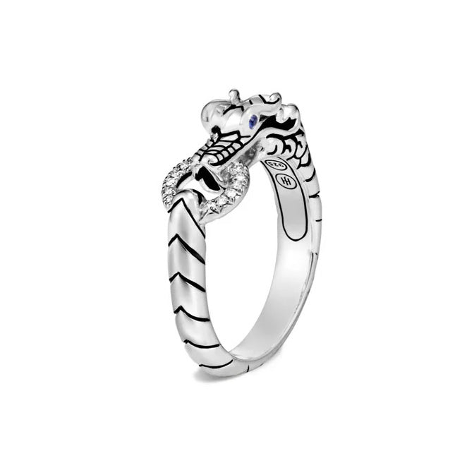 Legends Naga Diamond Dragon Head Ring
