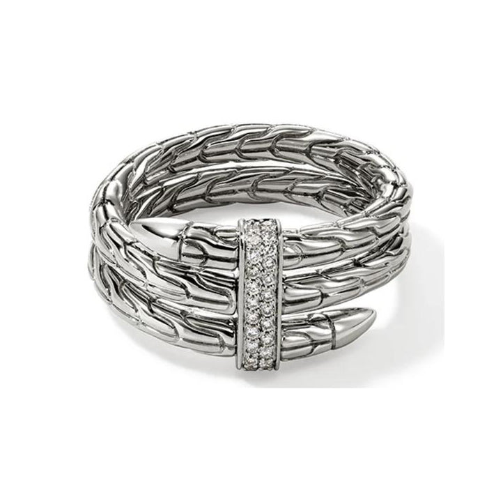 John Hardy Pavé Diamond Wrap Ring