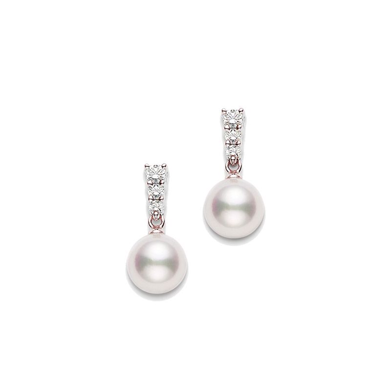 Morning Dew Akoya Cultured Pearl Earrings