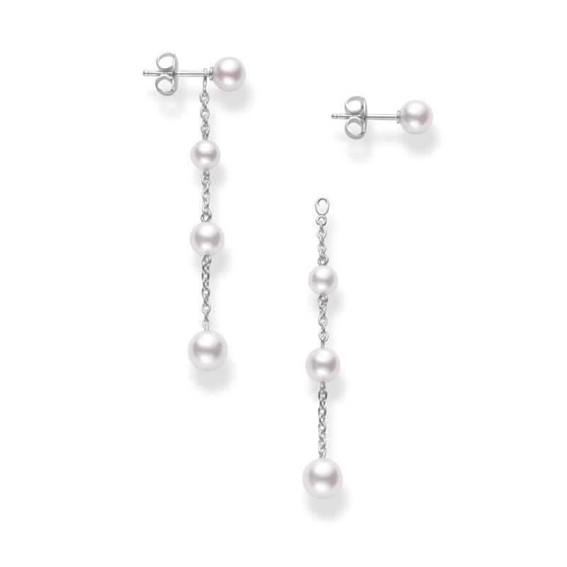 Mikimoto Akoya Cultured Pearl Convertible Drop Earrings
