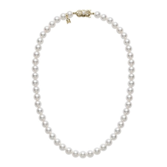 Mikimoto Yellow Gold Pearl Choker