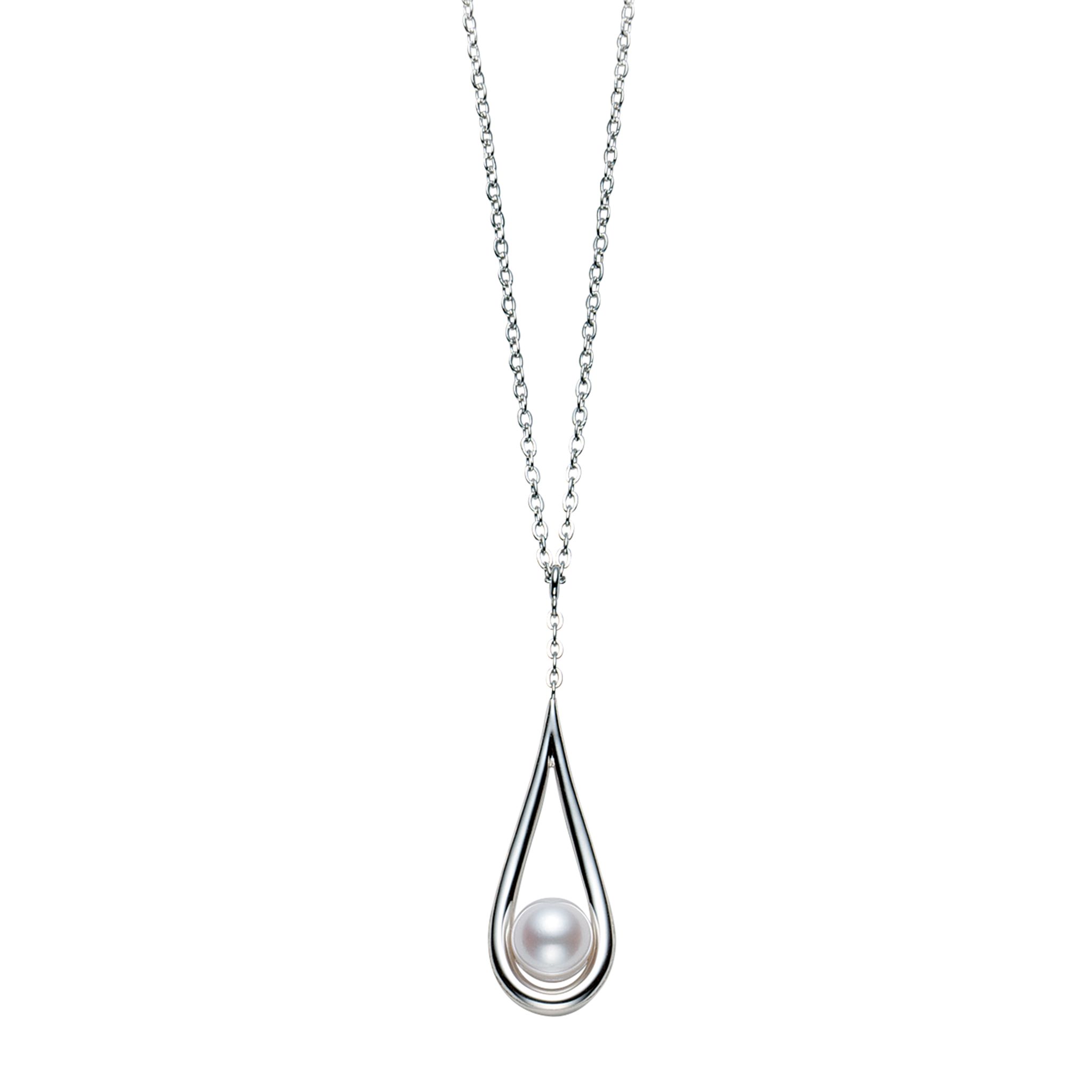 Mikimoto Pearl Teardrop Necklace