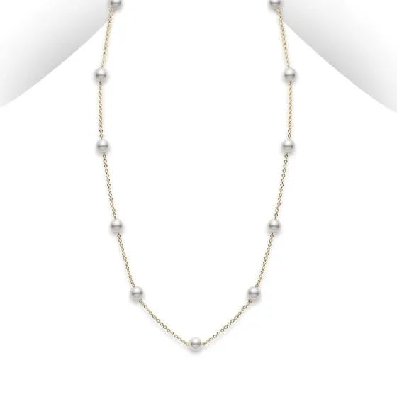 Mikimoto Akoya Pearl 11 Station Necklace