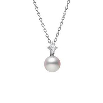 Mikimoto Akoya Pearl and Diamond Pendant