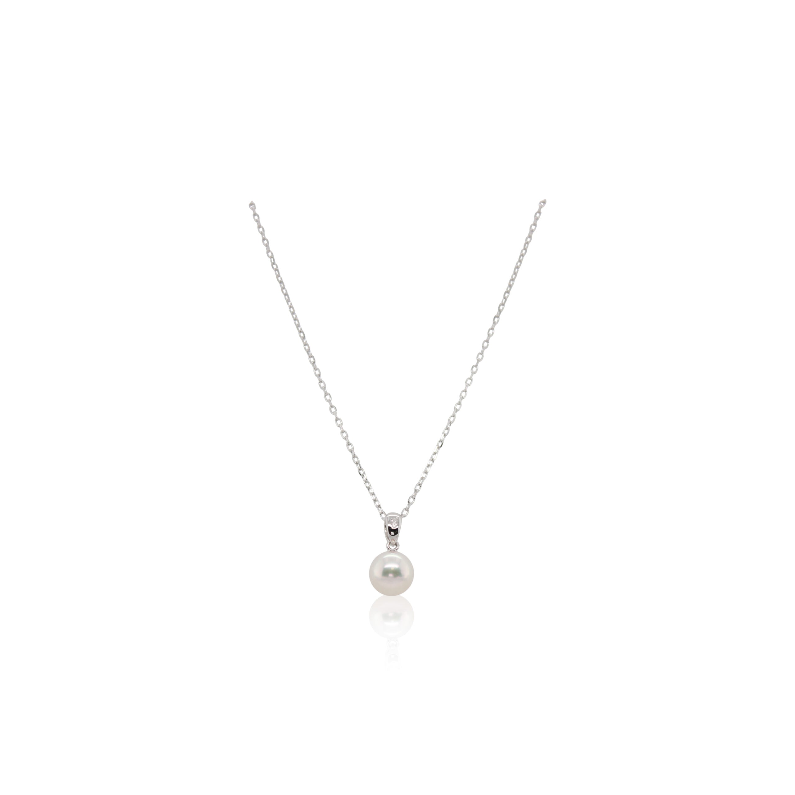 Mikimoto White Gold White Pearl Pendant