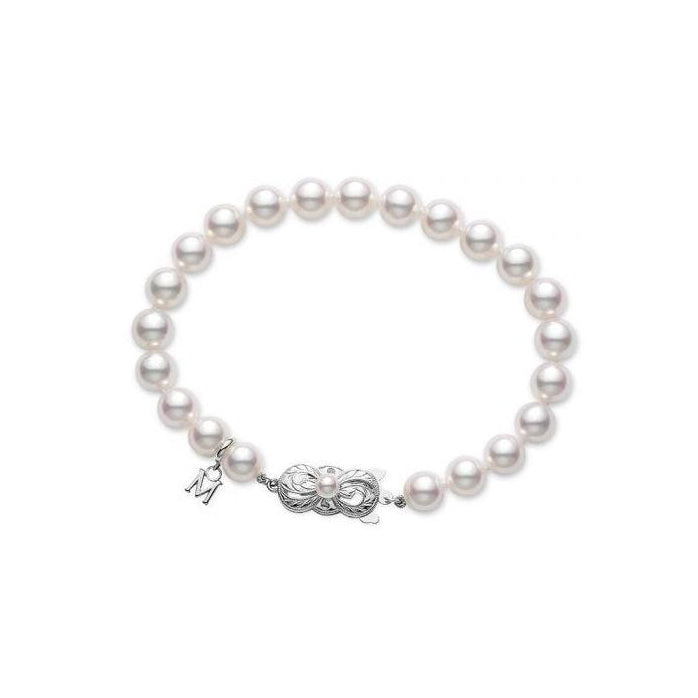 Mikimoto White Gold Pearl Bracelet