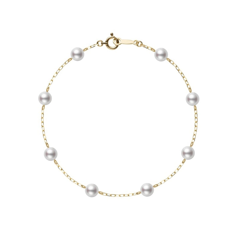 Mikimoto Eight Pearl Station Bracelet