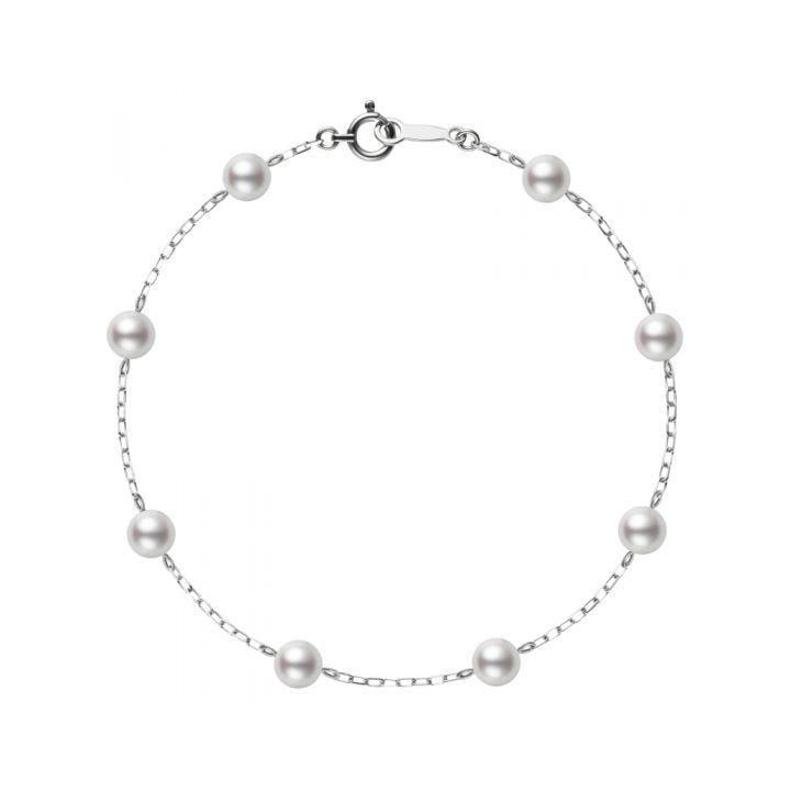 Mikimoto 8 Pearl Station Bracelet