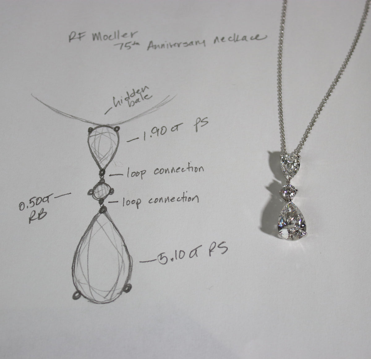 75th Anniversary Diamond Pendant