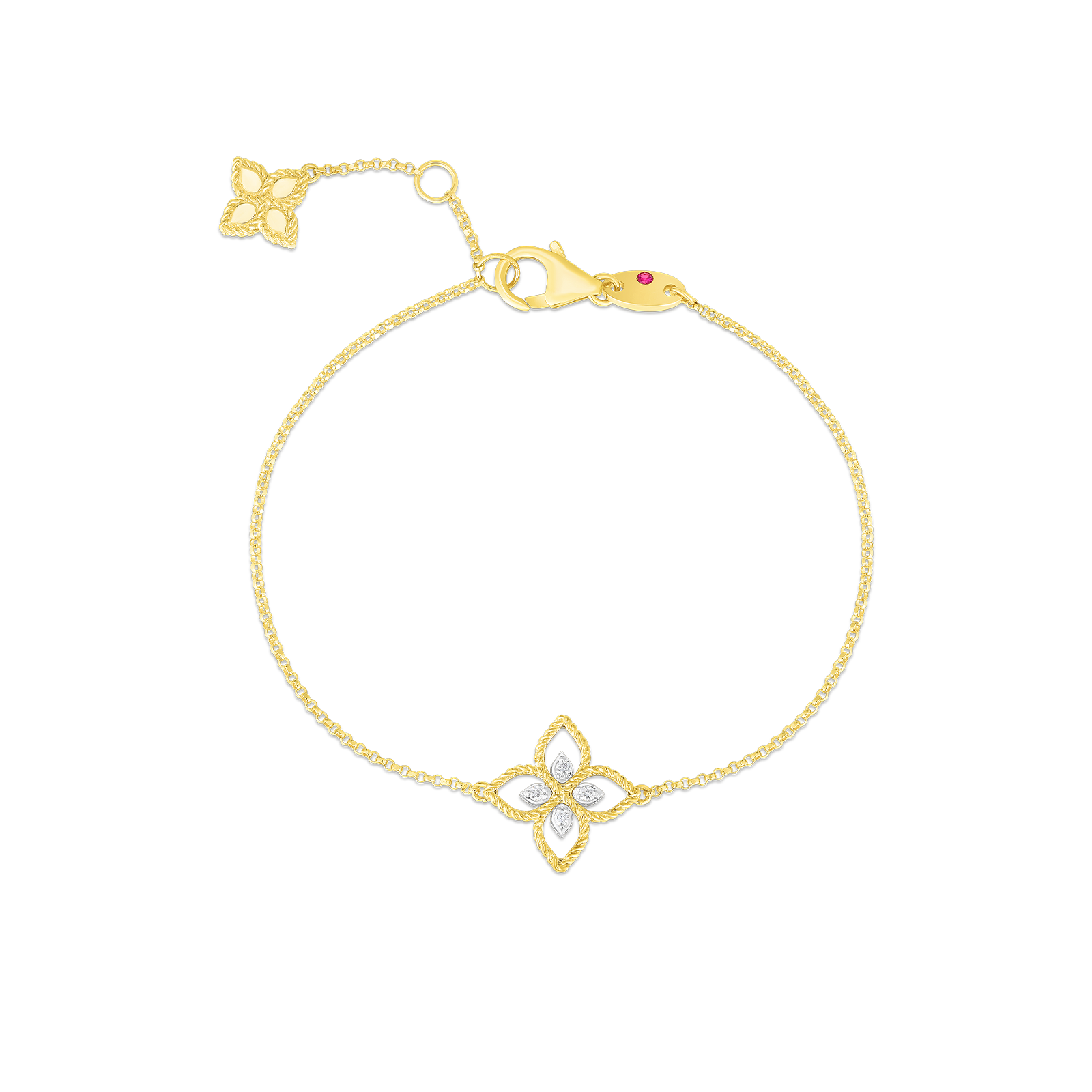 Roberto Coin Principessa Diamond Flower Bracelet