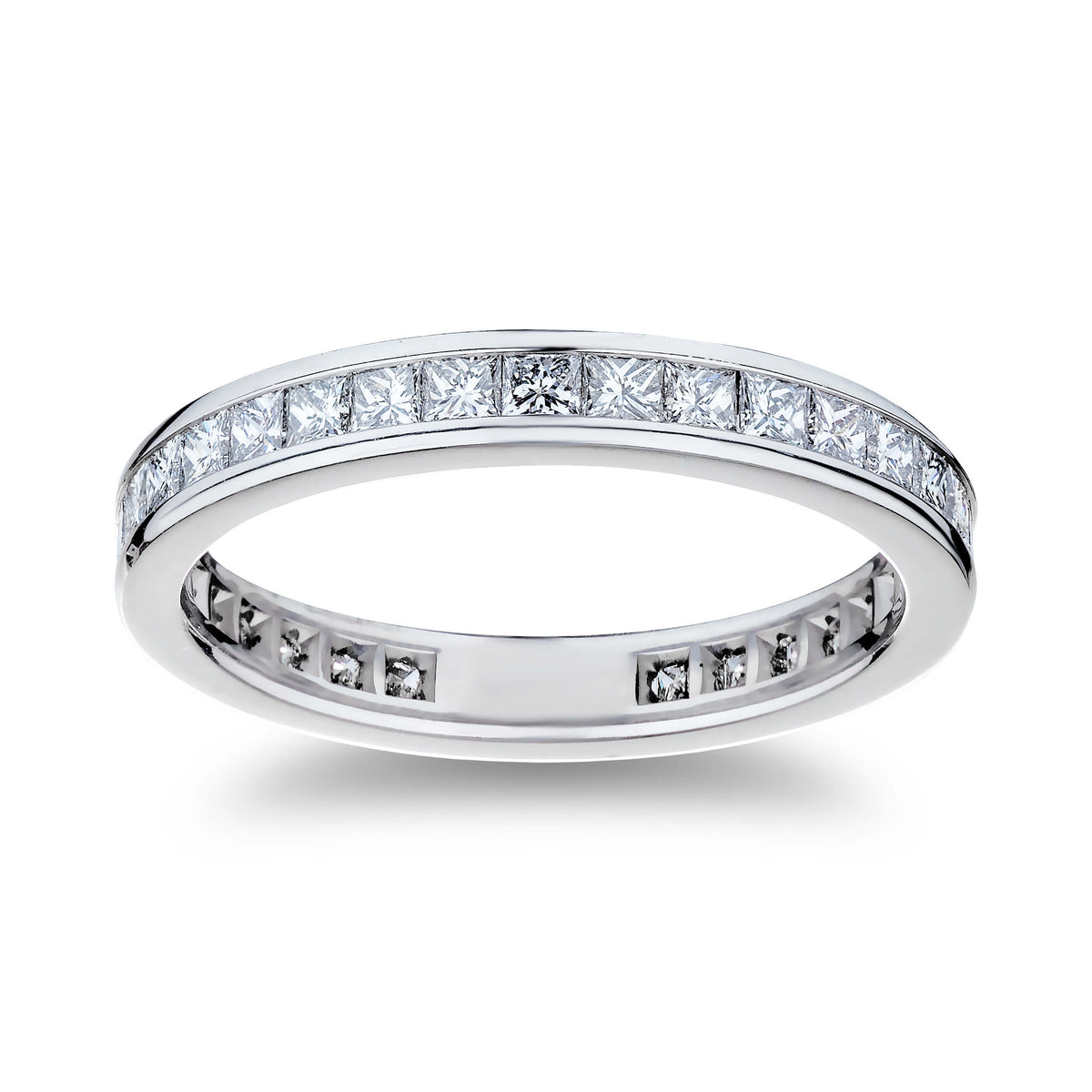 1.24ct Total Weight Princess Cut Diamond Eternity Band