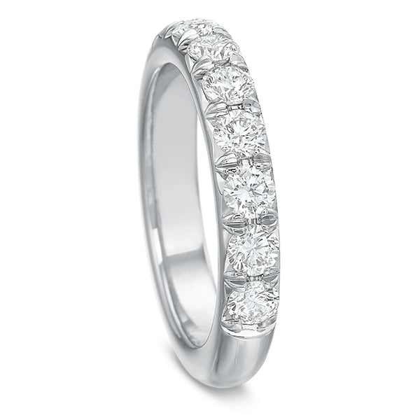 Classic White Gold Half Round Band