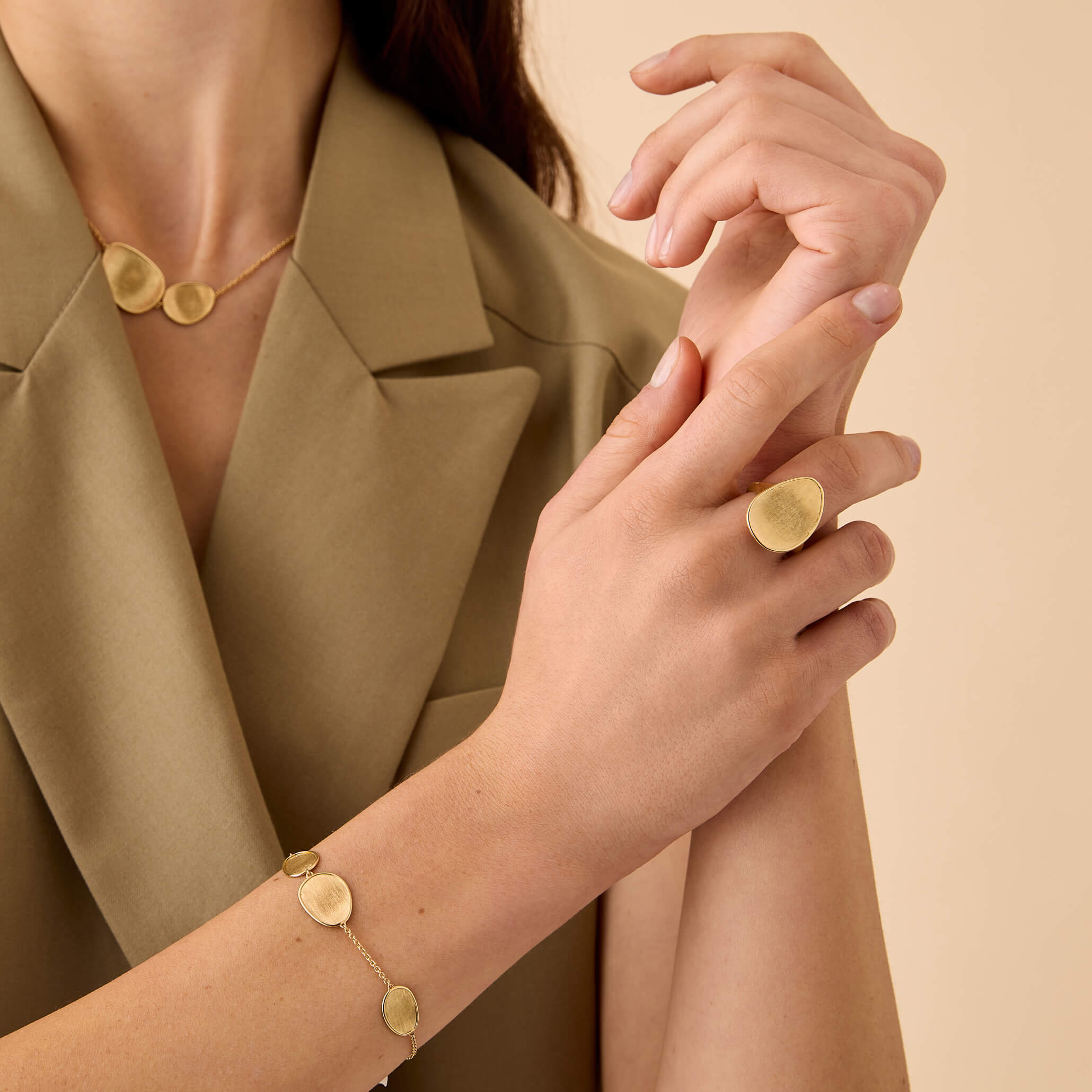 Marco Bicego Lunaria Collection 18k Yellow Gold Ring