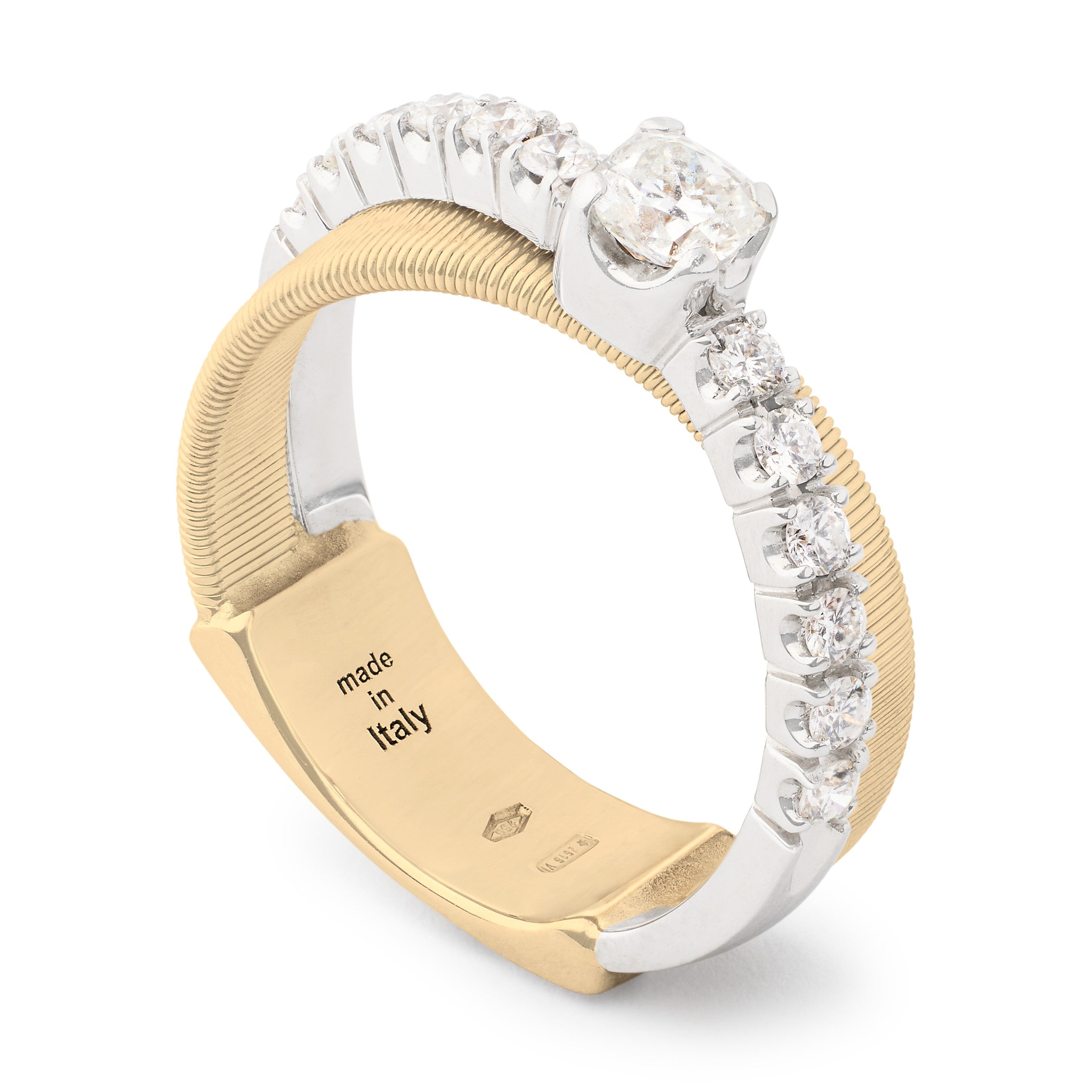 Marco Bicego Masai Collection 2 Row Diamond Coil Ring