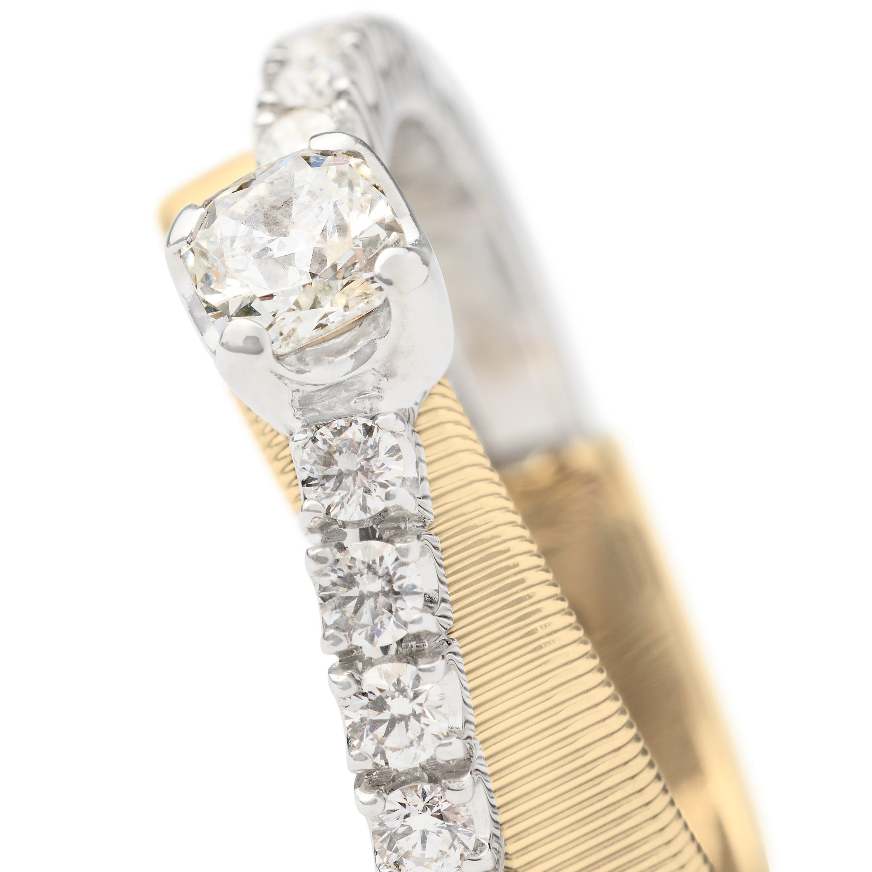 Marco Bicego Masai Collection 2 Row Diamond Coil Ring