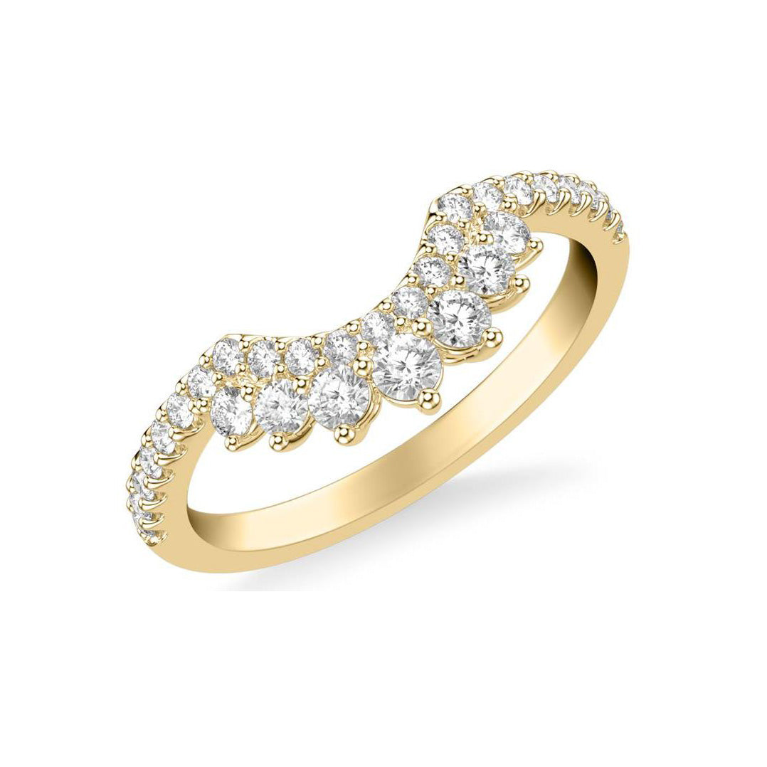 Gradient Diamond Tiara Contour Band