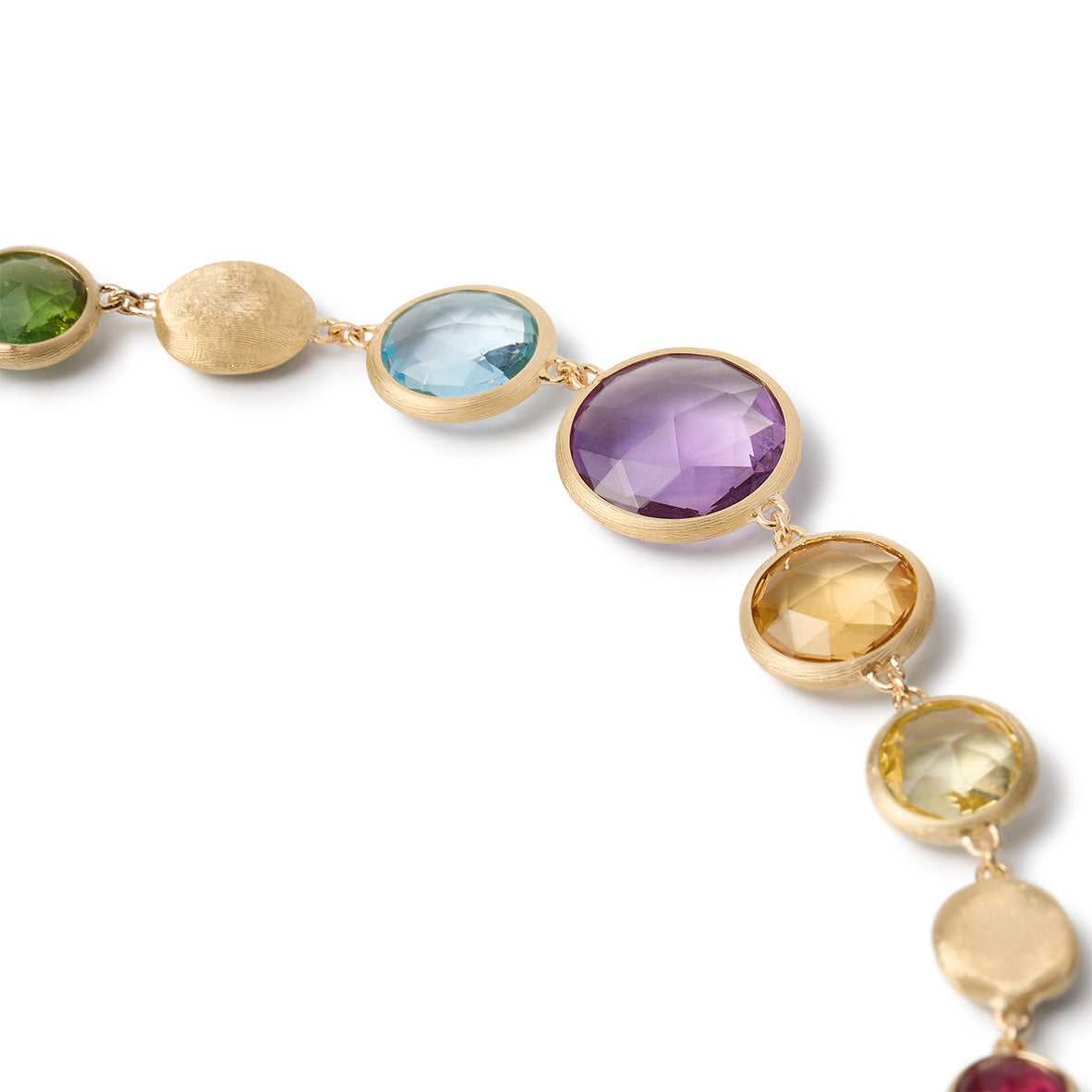 Marco Bicego Jaipur Color Collection 18K Yellow Gold Graduated Gemstone Bracelet