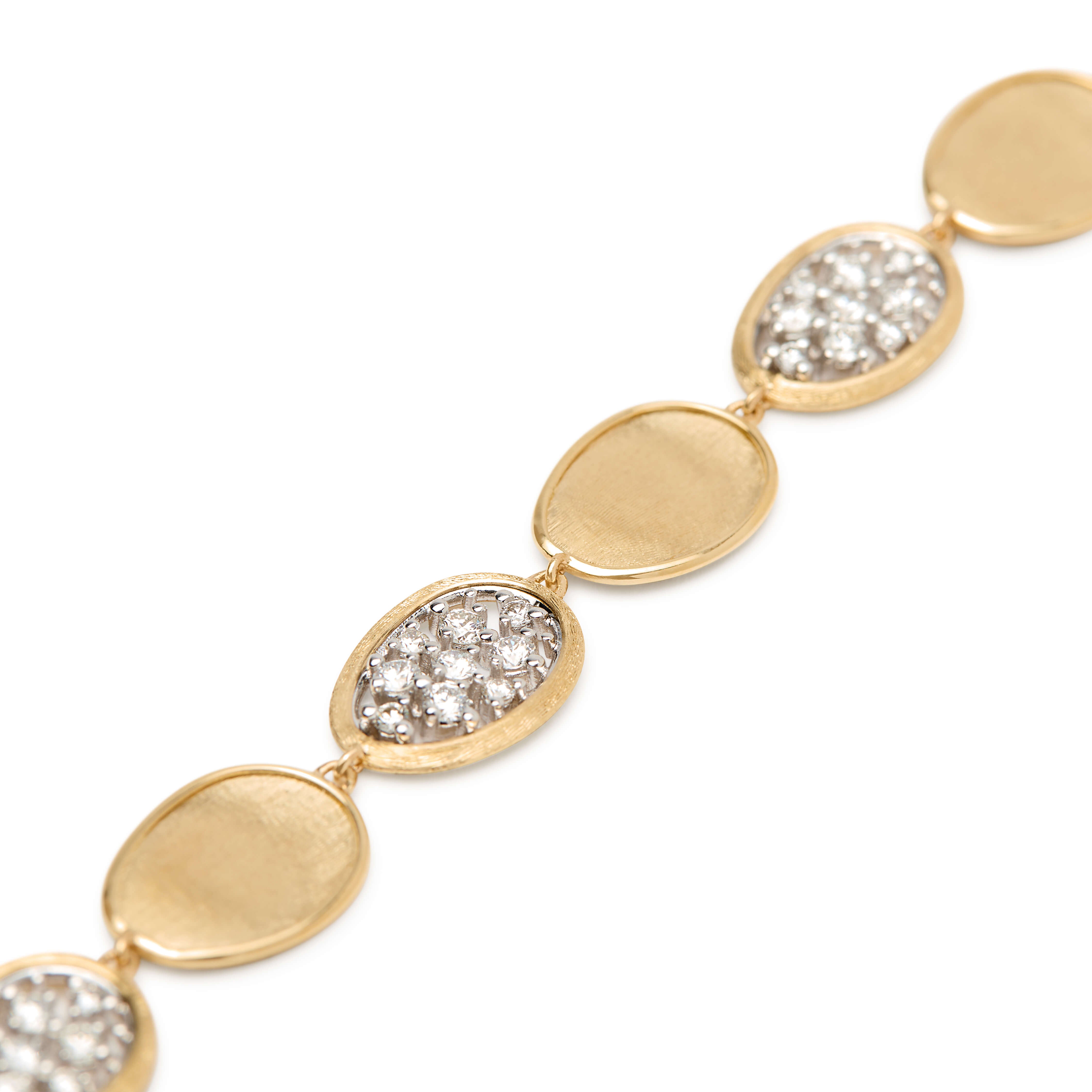Marco Bicego Lunaria Collection Diamond Petal Bracelet