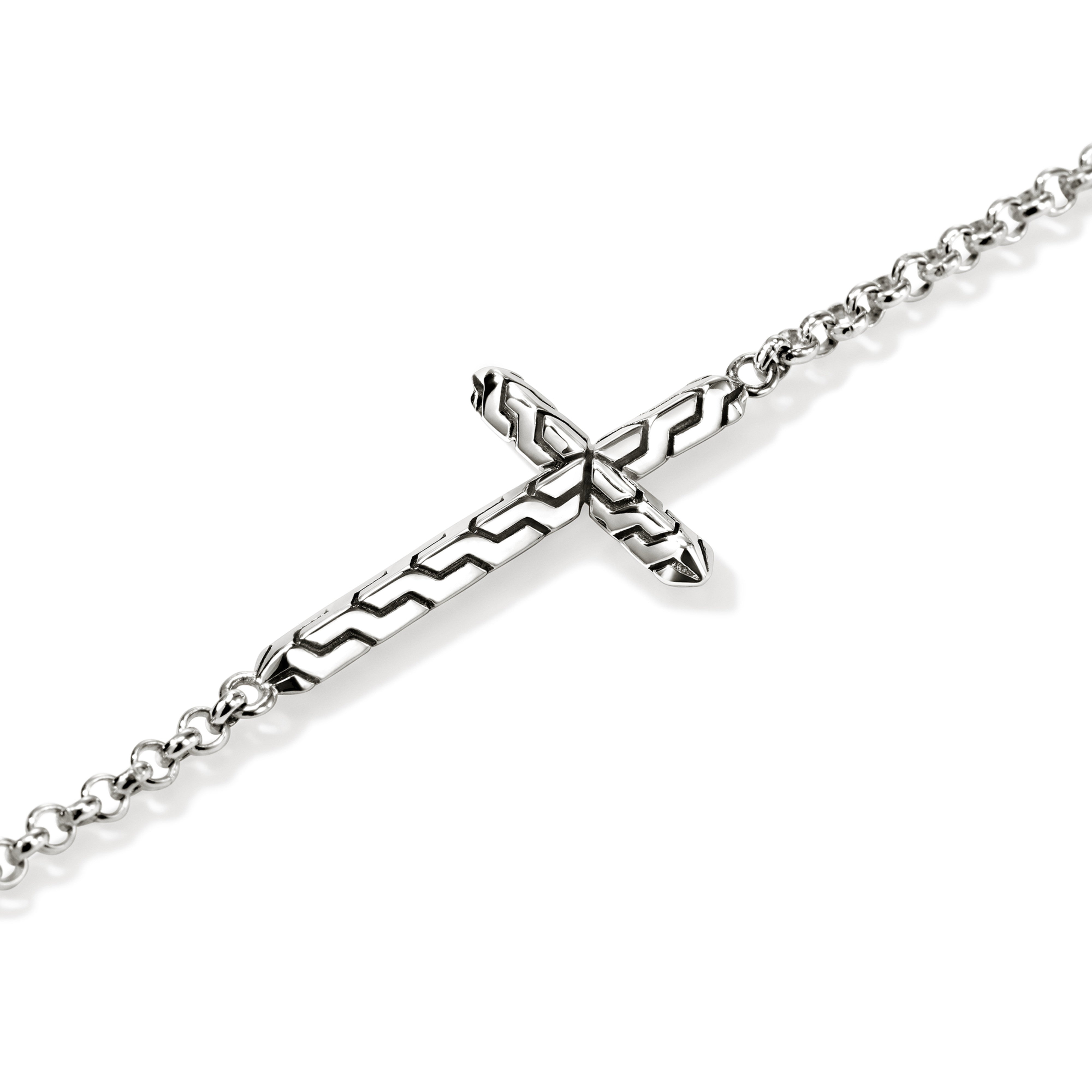 John Hardy 2mm Cross Rolo Bracelet
