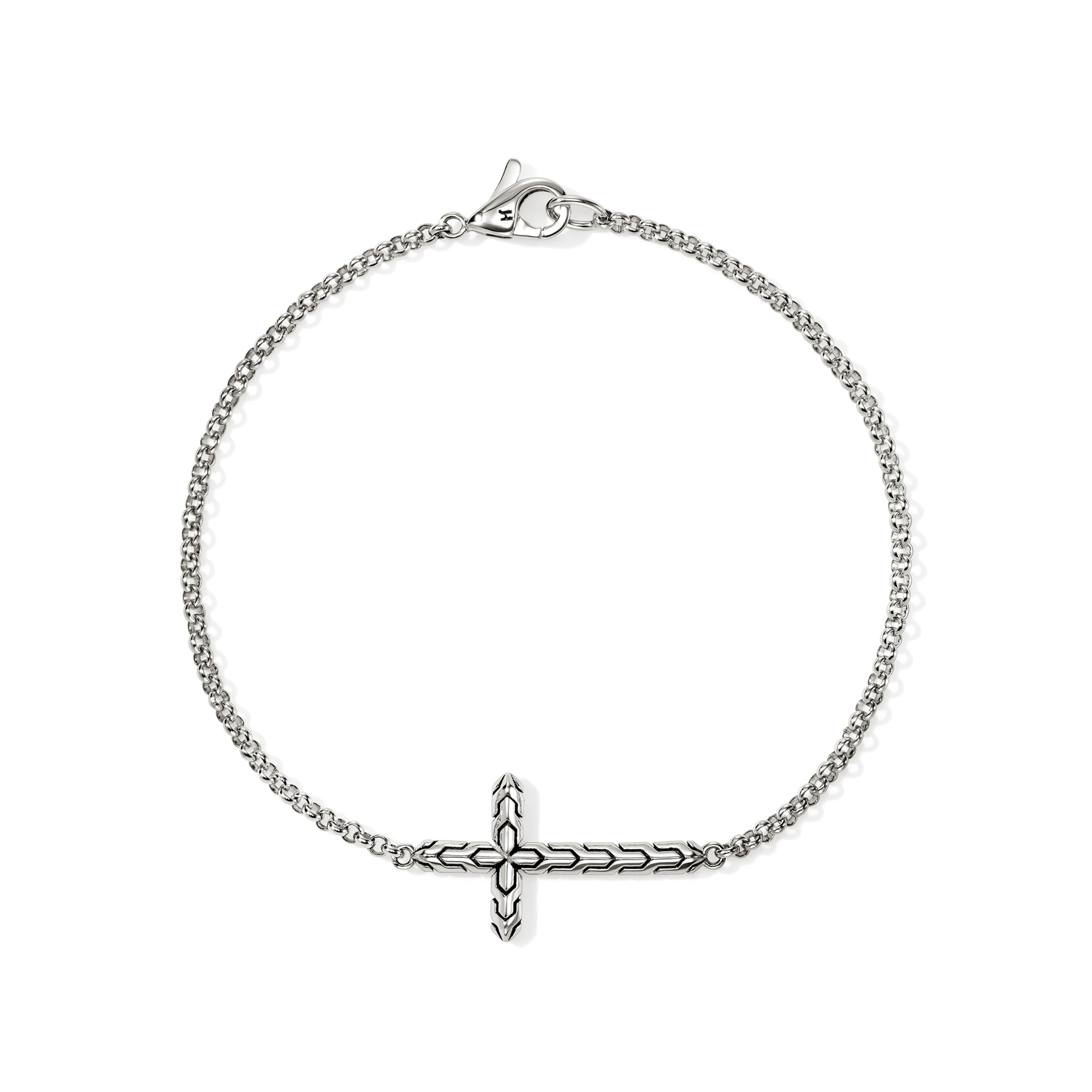 John Hardy 2mm Cross Rolo Bracelet