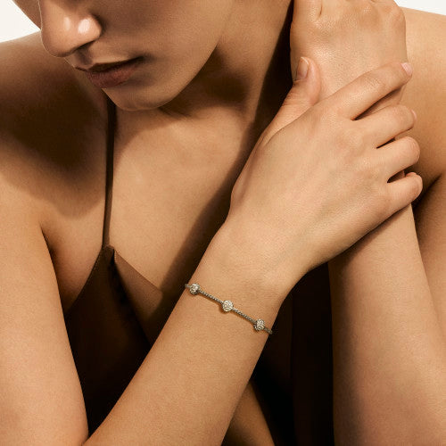 John Hardy Essentials Diamond Station Bracelet