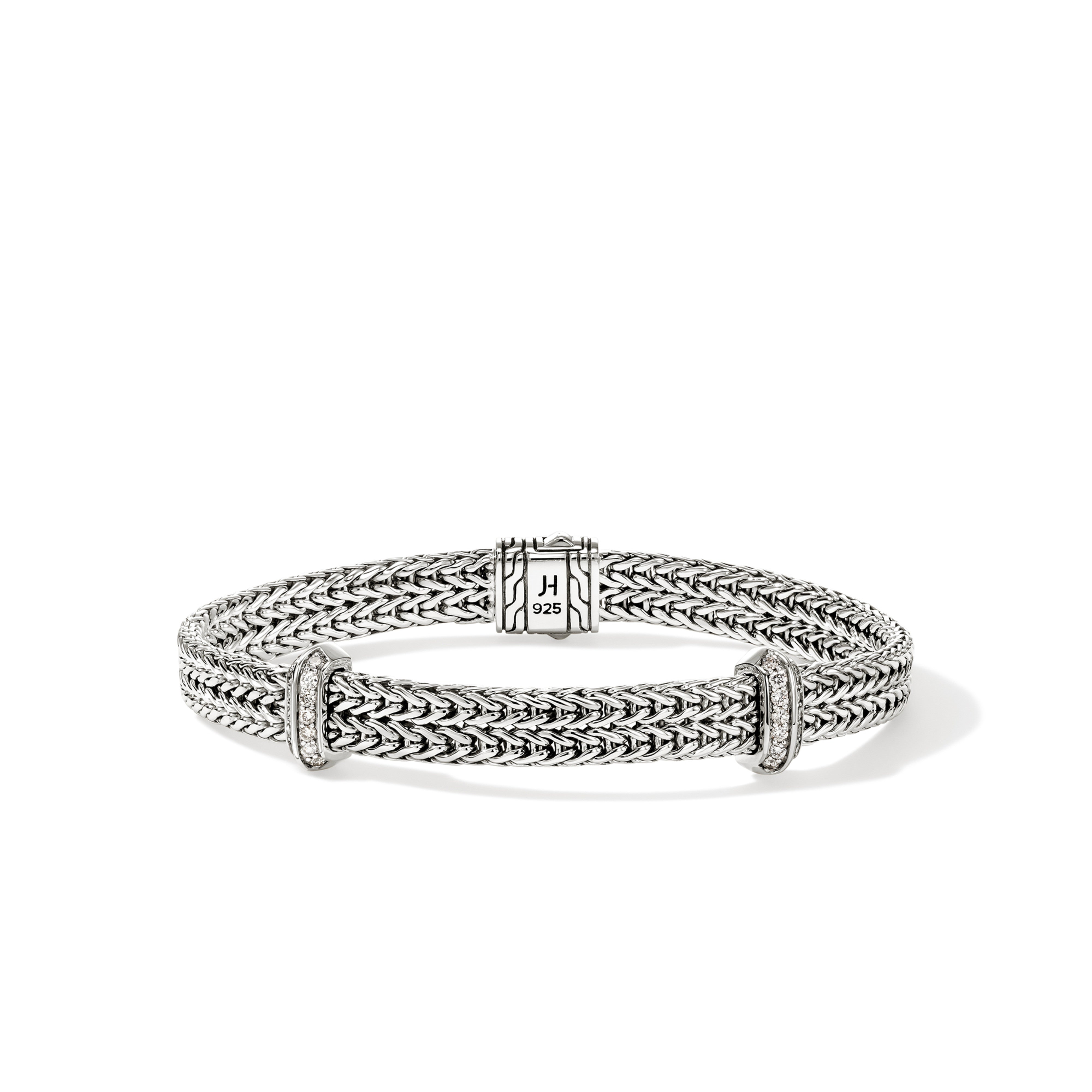 John Hardy 6mm Diamond Link Bracelet