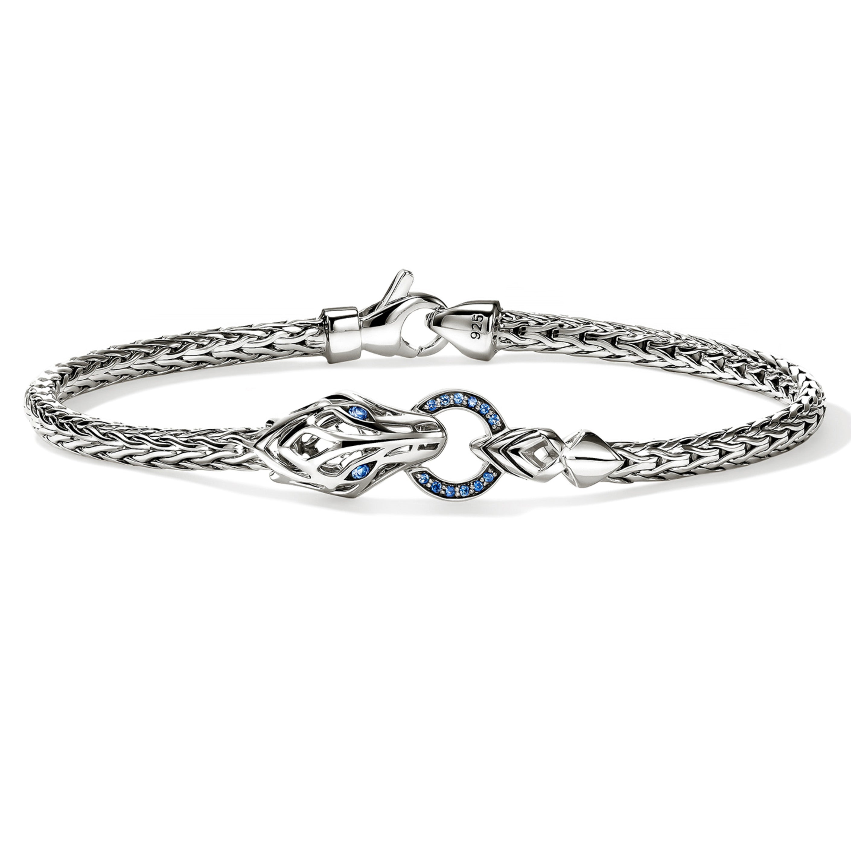 John Hardy Naga Sapphire Slim Chain Bracelet