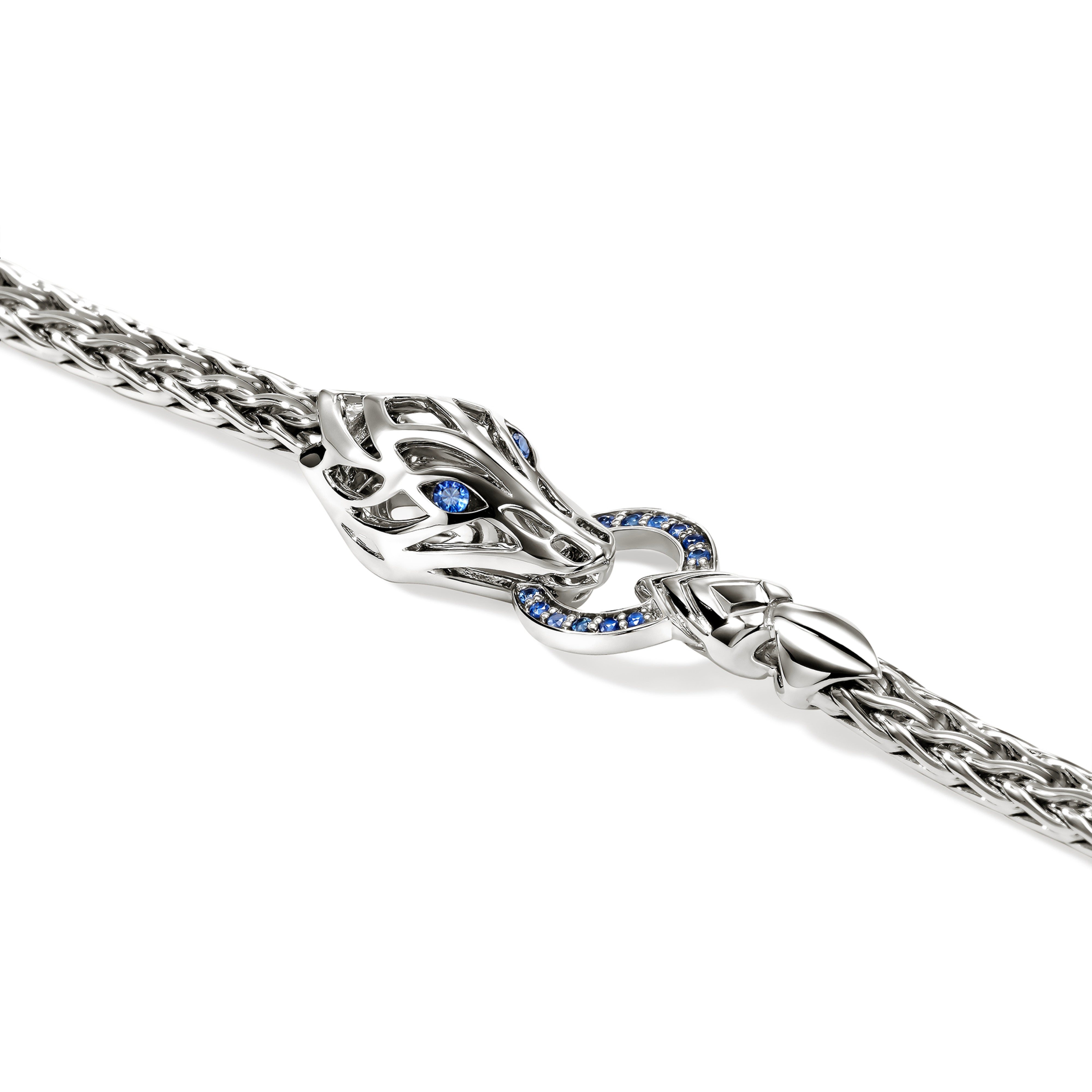 John Hardy Naga Sapphire Slim Chain Bracelet