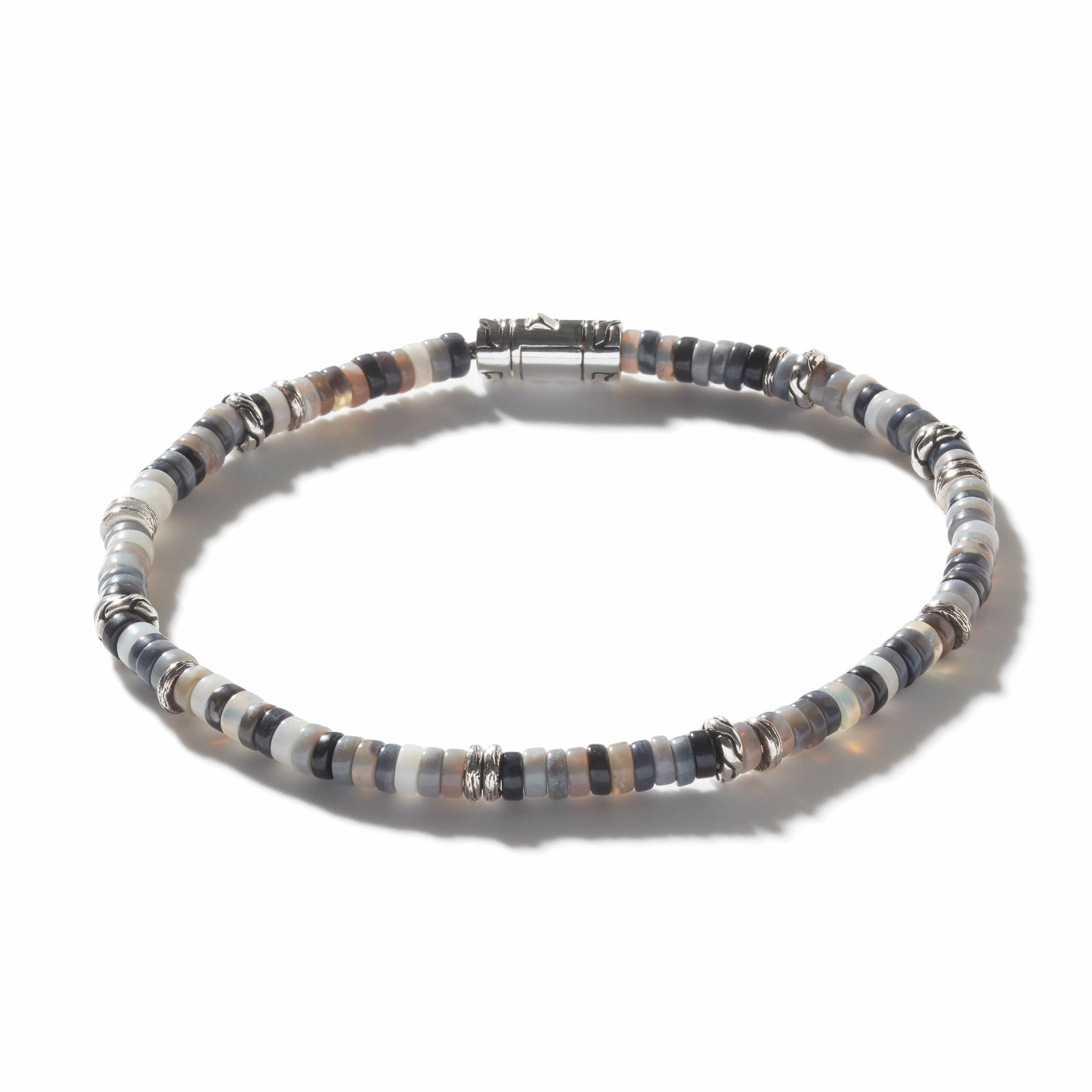 Classic Chain Heishi 4mm Australian Opal Beaded Bracelet