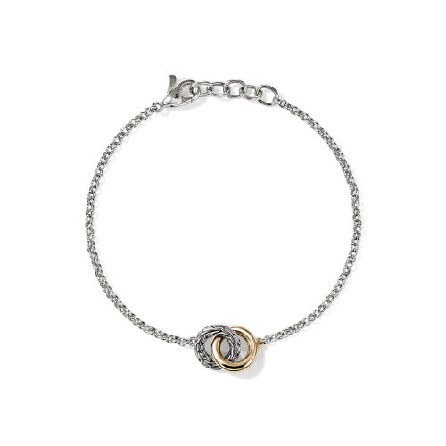 John Hardy 2mm Two-Tone Circle Bracelet
