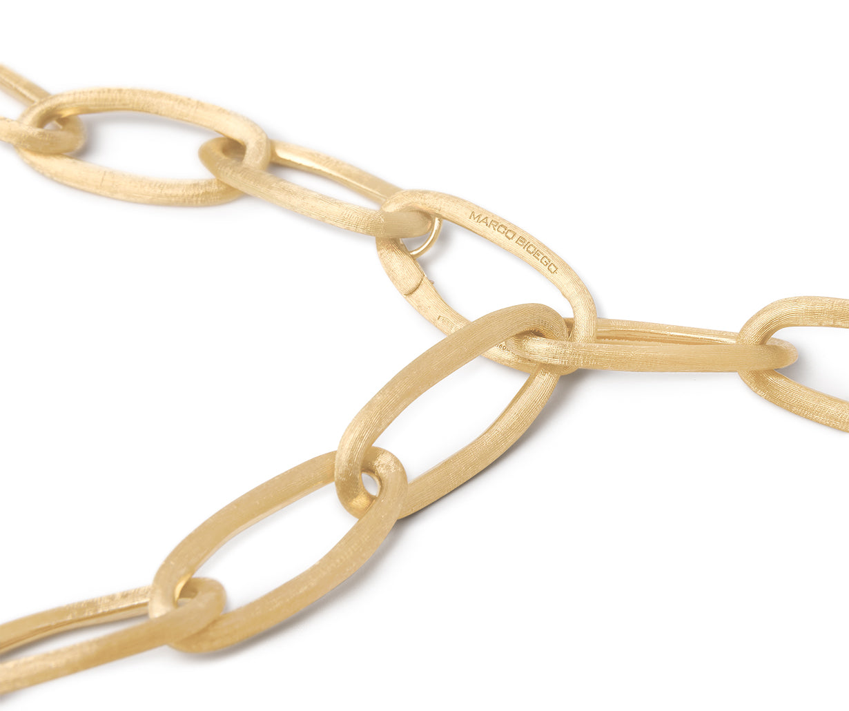 Marco Bicego Jaipur Link Collection 18K Yellow Gold Oval Link Convertible Lariat Necklace