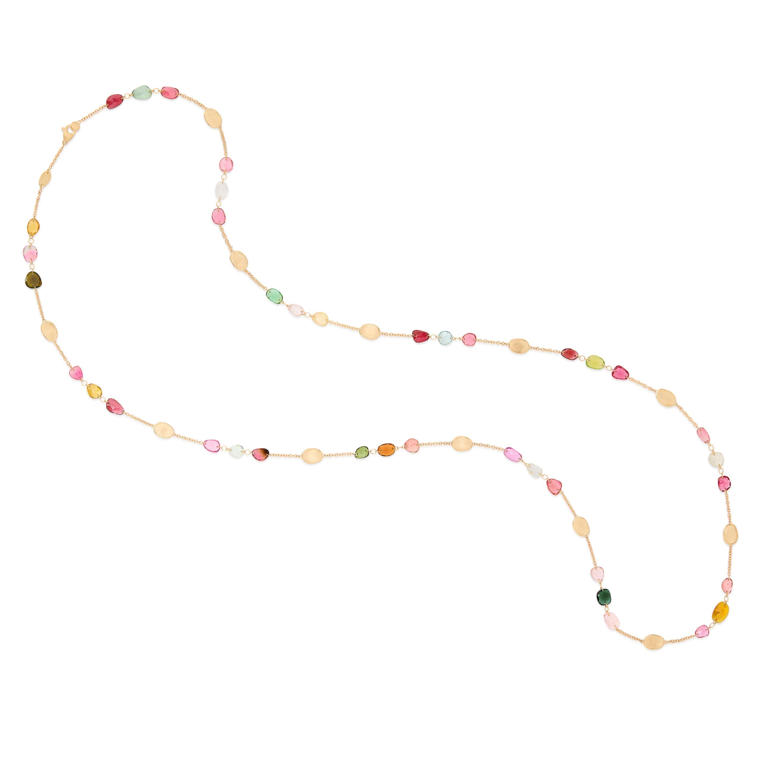 Marco Bicego Lunaria Collection 18K Yellow Gold Long Tourmaline Necklace
