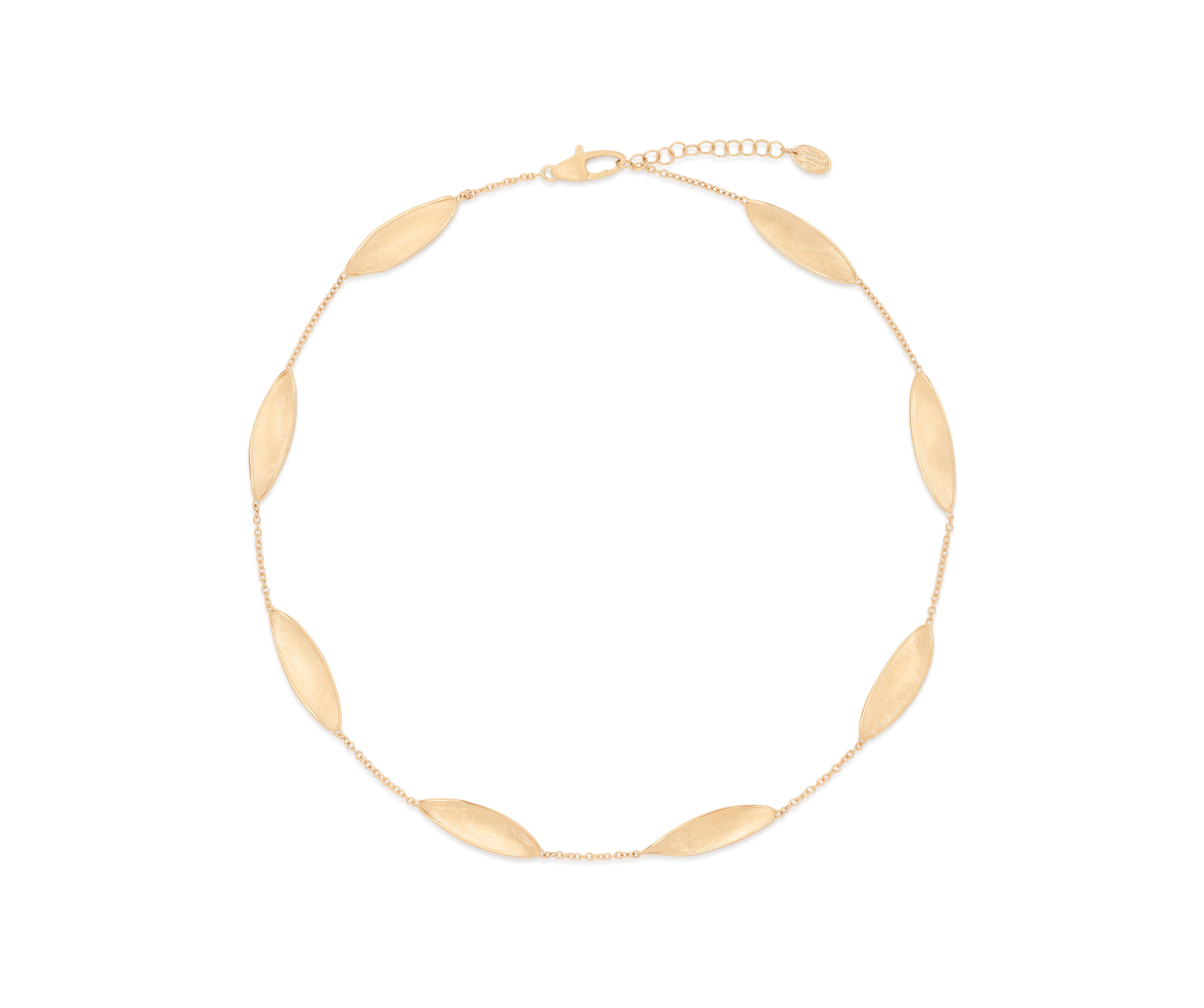 Marco Bicego Lunaria Collection 18K Yellow Gold Twisted Station Necklace