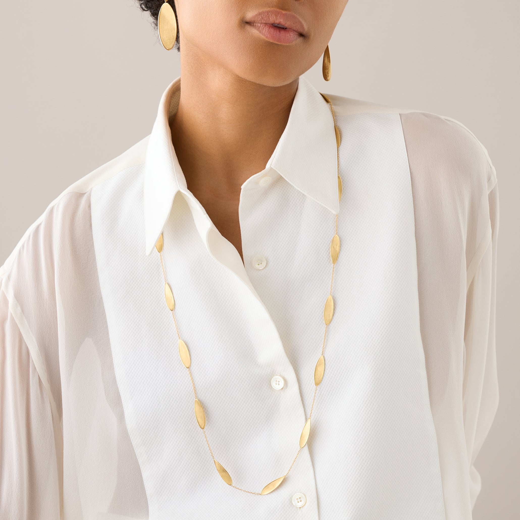 Marco Bicego Lunaria Collection 18K Yellow Gold Twist Necklace