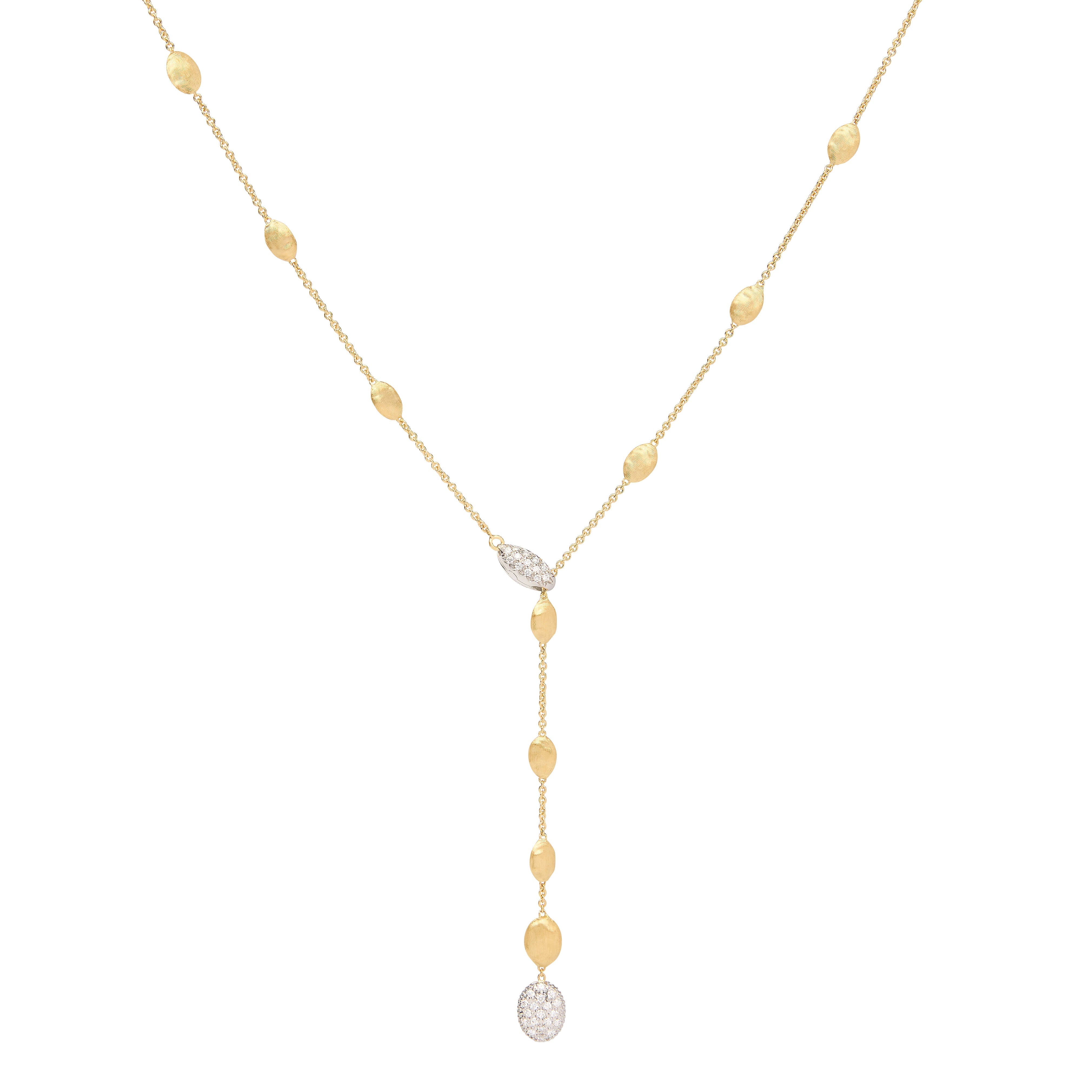 Marco Bicego Siviglia Collection Diamond Lariat Necklace