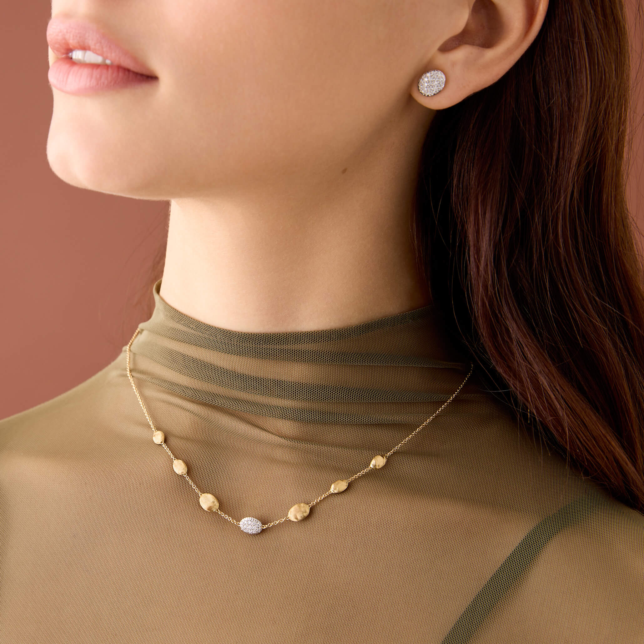 Marco Bicego Siviglia Collection 0.17ct Total Weight Diamond Necklace