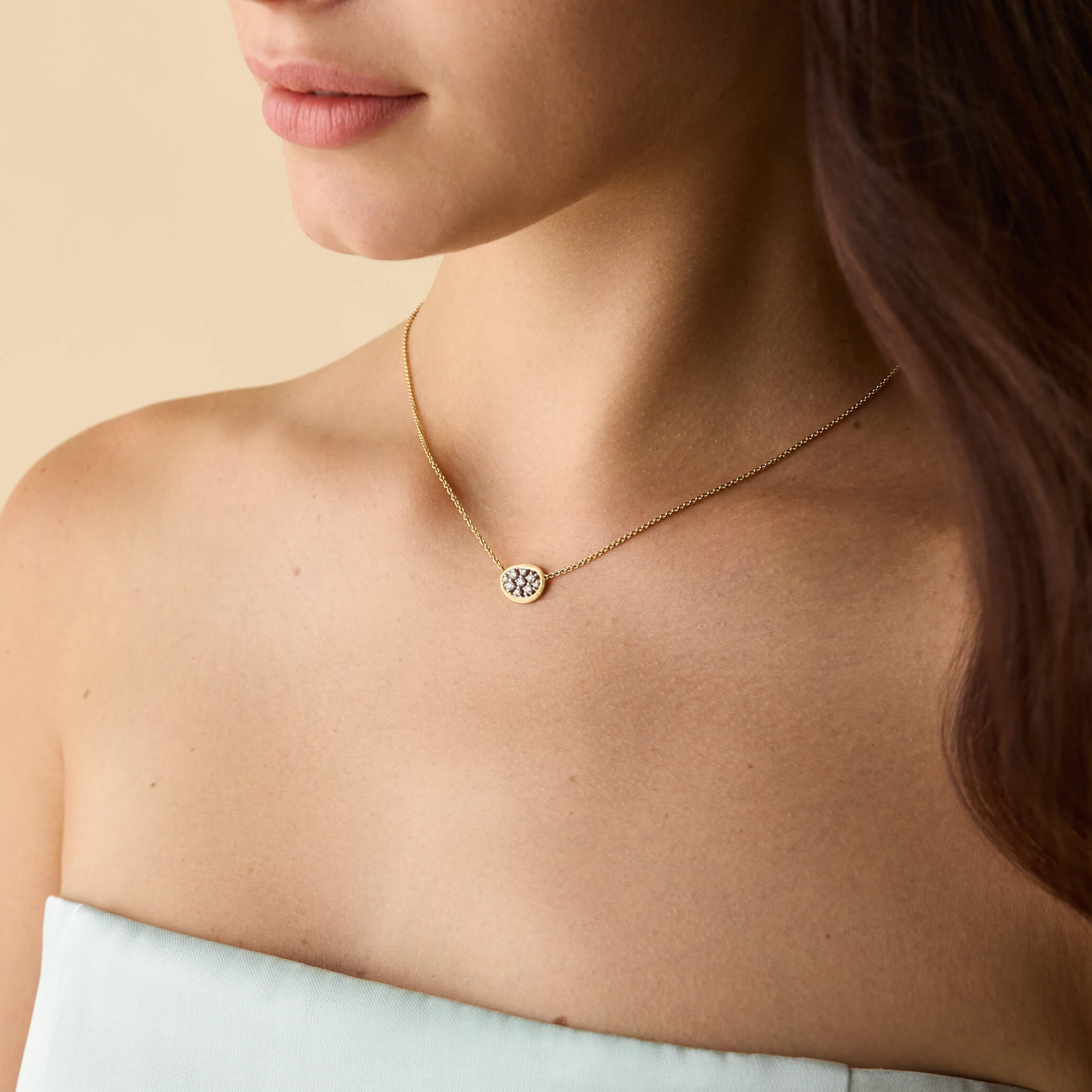 Marco Bicego Lunaria Collection Diamond Pendant
