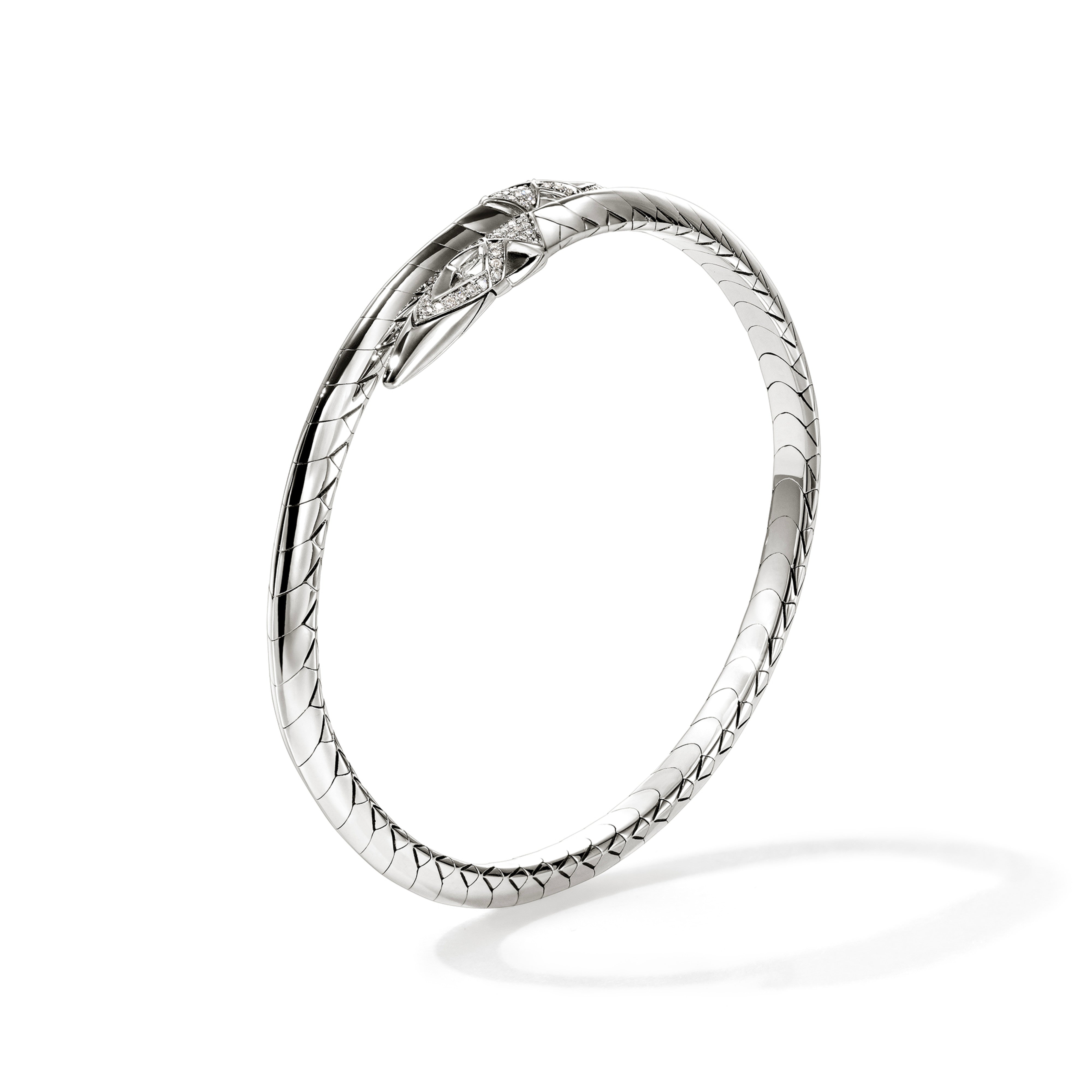 John Hardy Naga Diamond Bypass Cuff