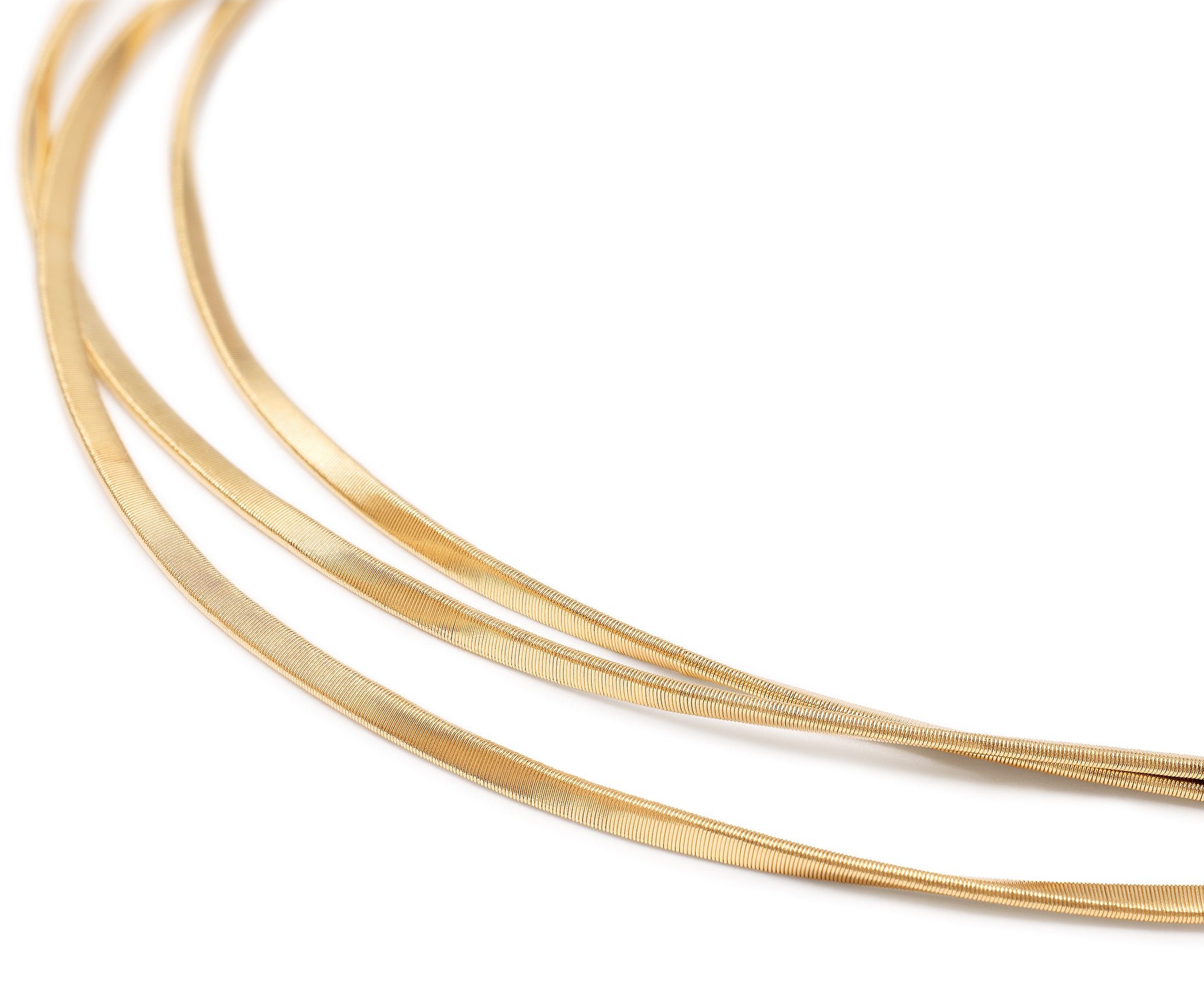 Marco Bicego Marrakech Collection 18K Yellow Gold Triple Strand Necklace