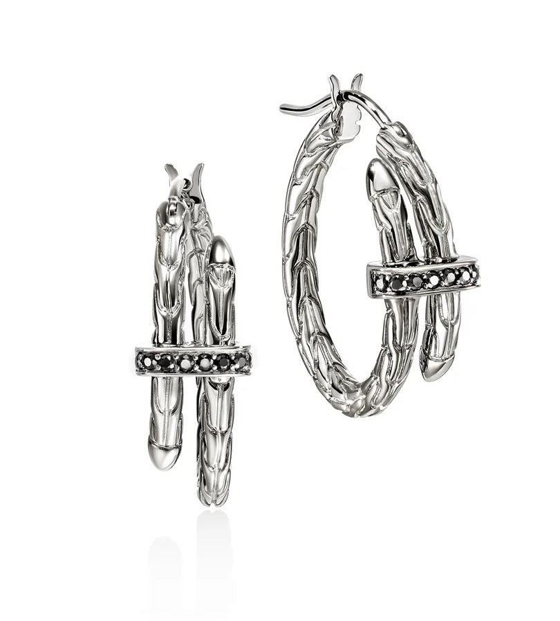 John Hardy Black Sapphire Hoops