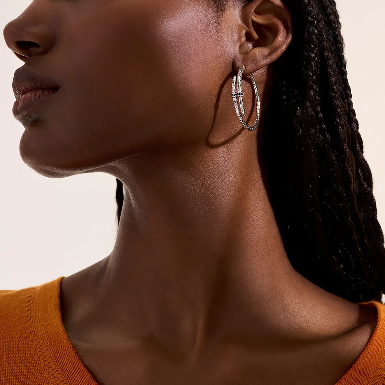 John Hardy Black Sapphire Hoops