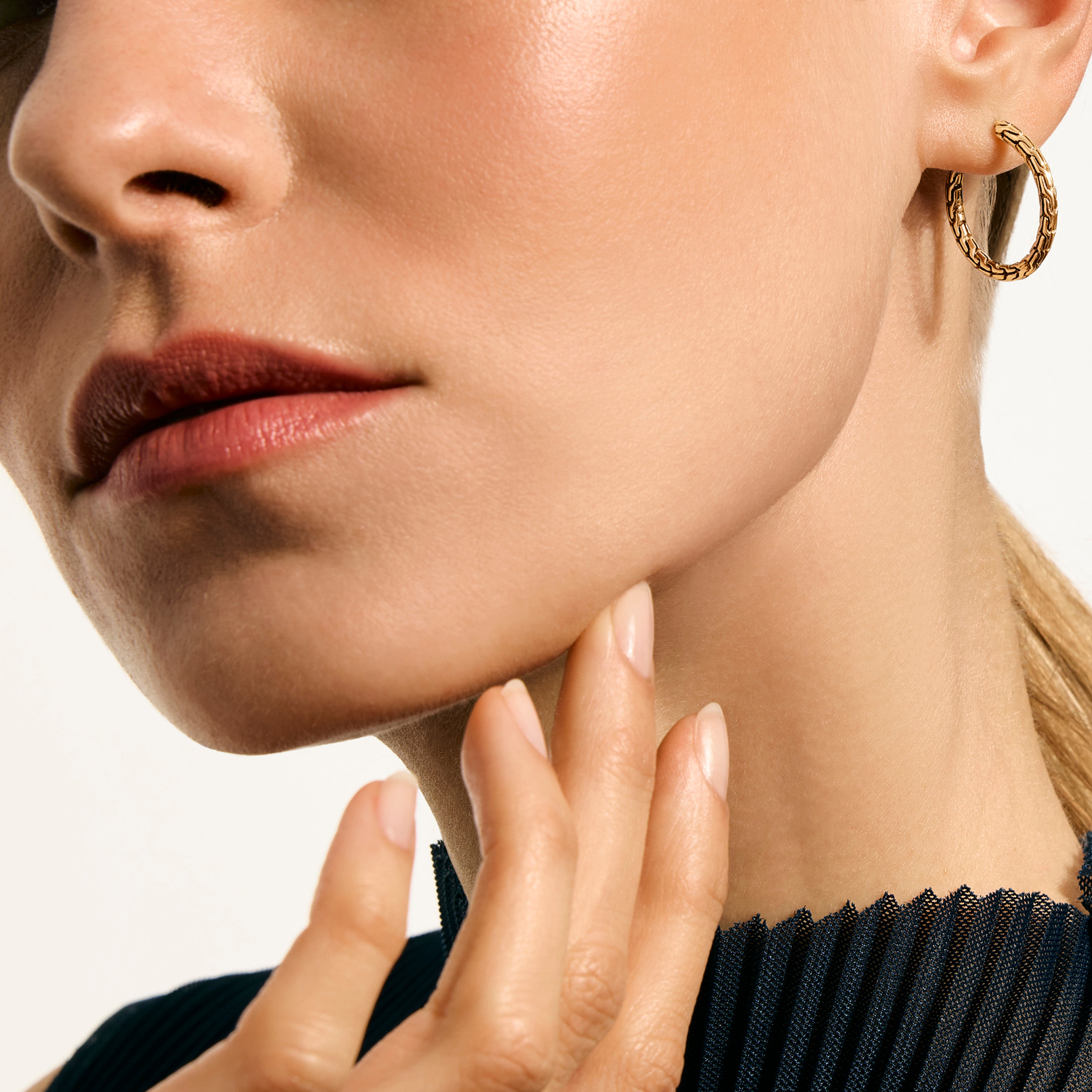 John Hardy JH Essentials Yellow Gold Hoops